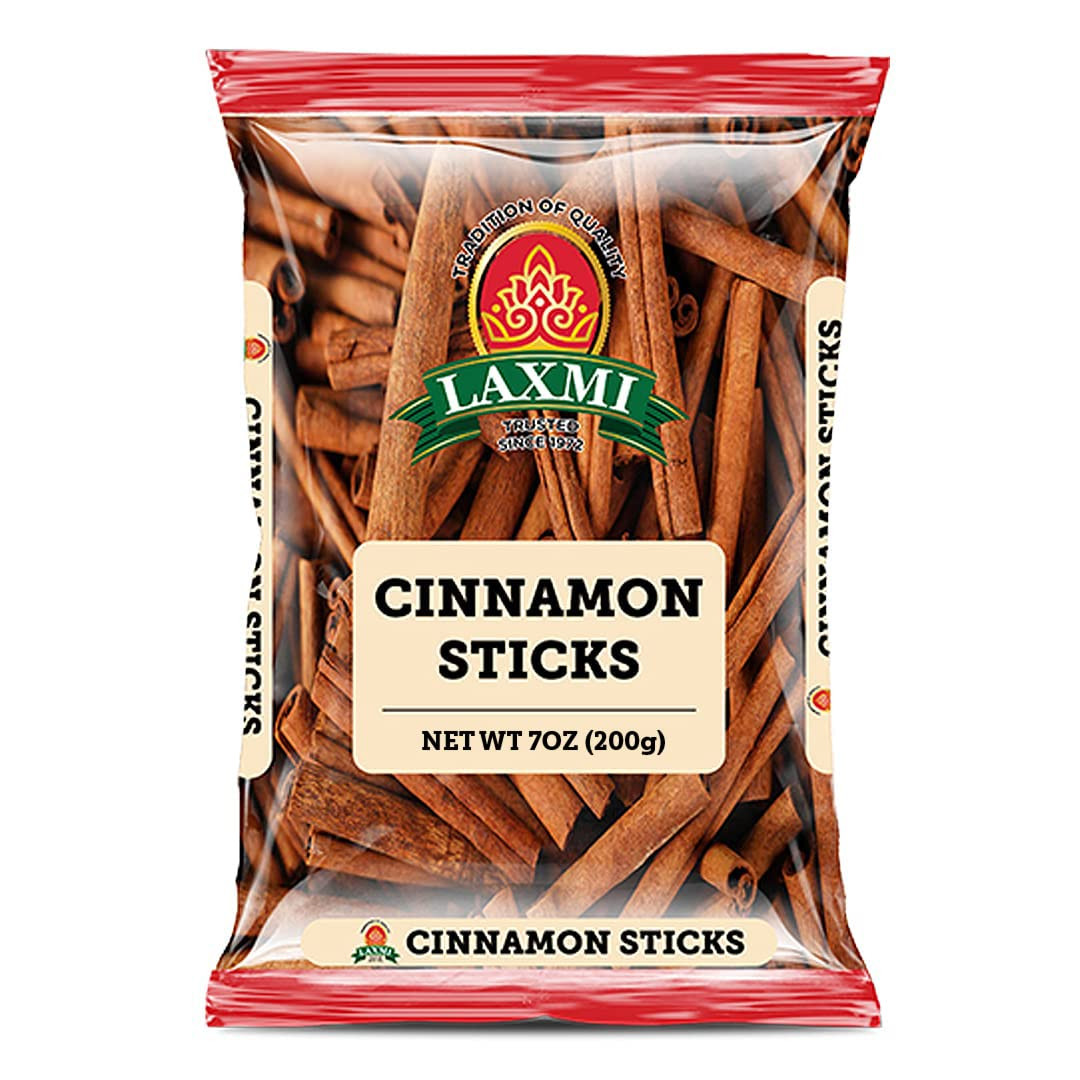 Laxmi 7oz Premium Herb Real Cinnamon Sticks for Cooking Baking and Tea