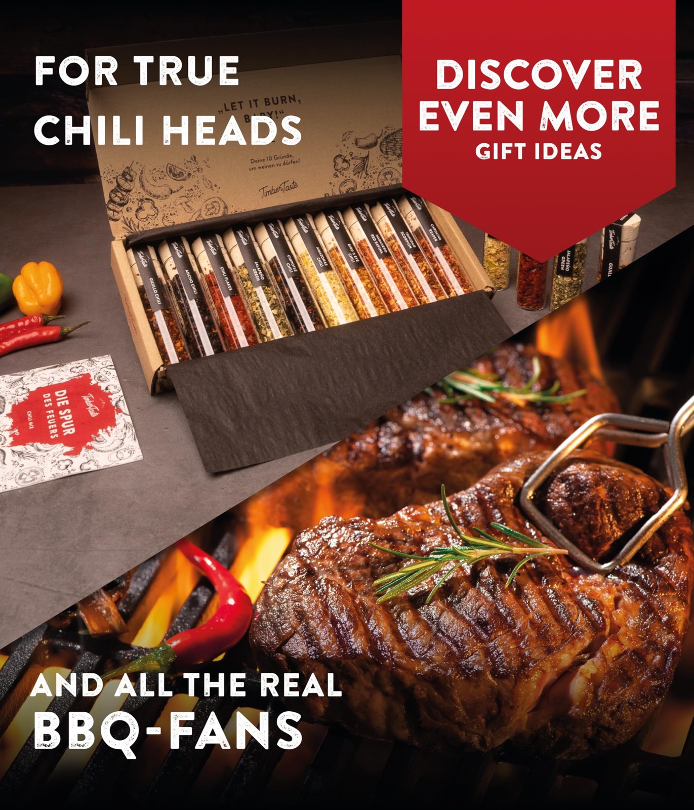 BBQ & Chili Spice Gift Set 10 Gourmet Grilling Spices Hot Rubs BBQ Rub