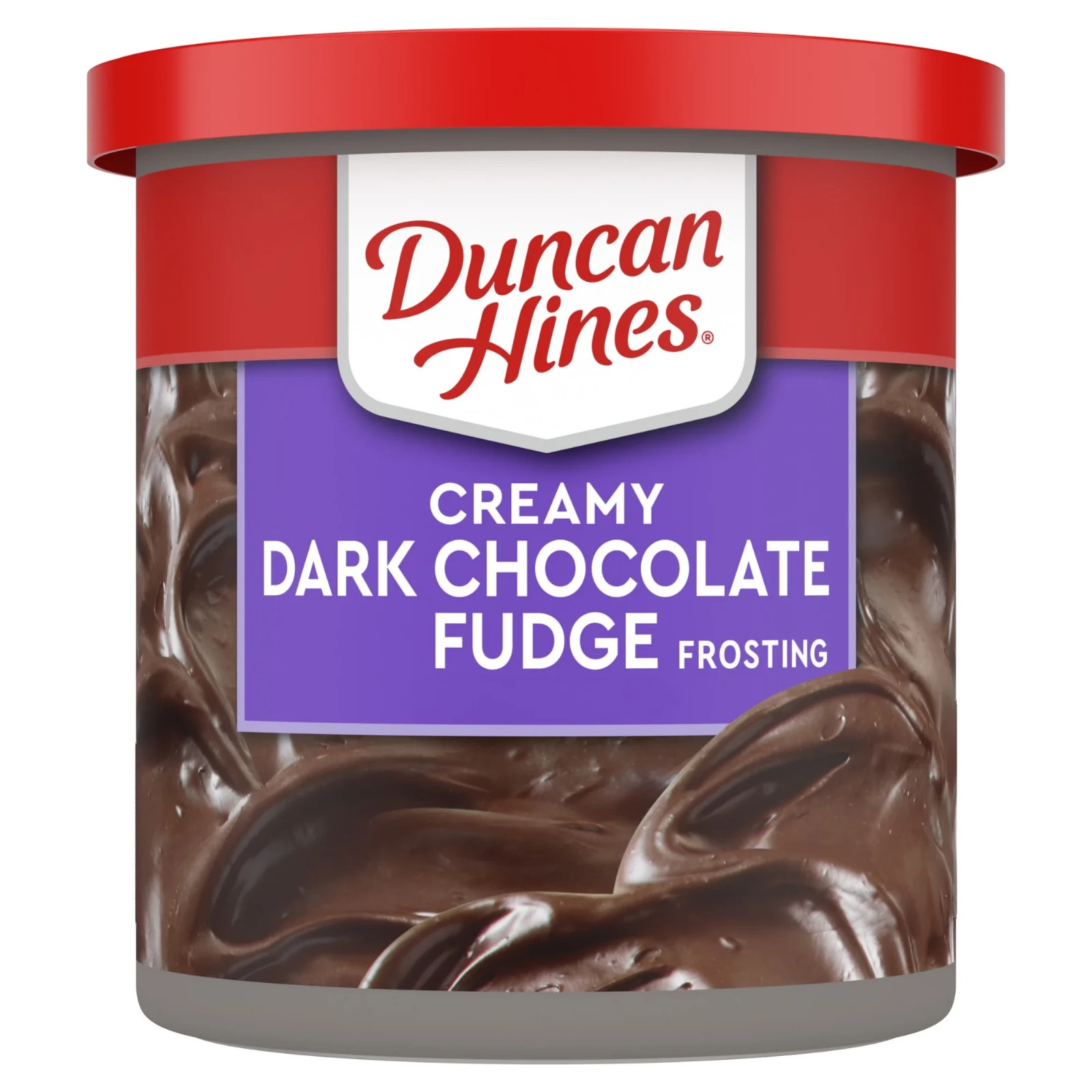 (2 pack) Duncan Hines Creamy Dark Chocolate Fudge Flavored Frosting, 16 oz.