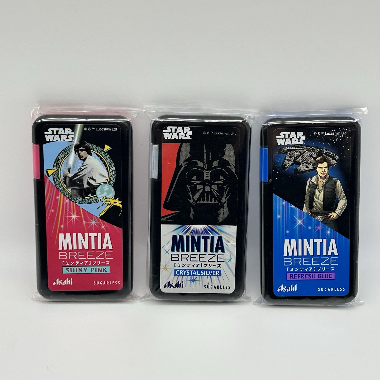 Mintia Breeze – Star Wars Editions – Luke Skywalker, Han Solo, Darth Vader ~ NEW