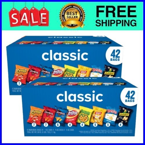 Frito-Lay Classic Mix Chips Variety Pack 42 Ct 2-Pack Fast Ship USA