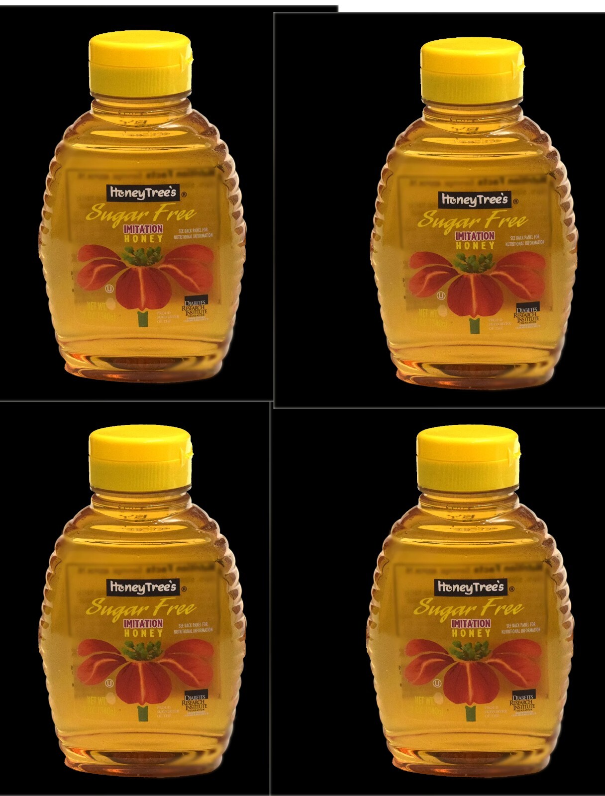 HoneyTree’s Sugar-Free Imitation Honey, 12 oz – Diabetic-Friendly Sweeten 4-Pack