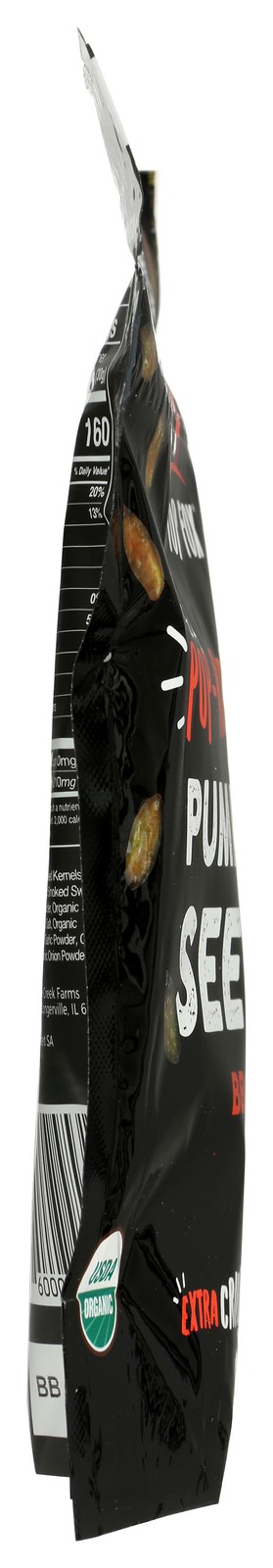 Top Fox Bbq Pop Roasted Pumpkin Seeds Organic Protein Snack 3.5 Oz 6 Pack