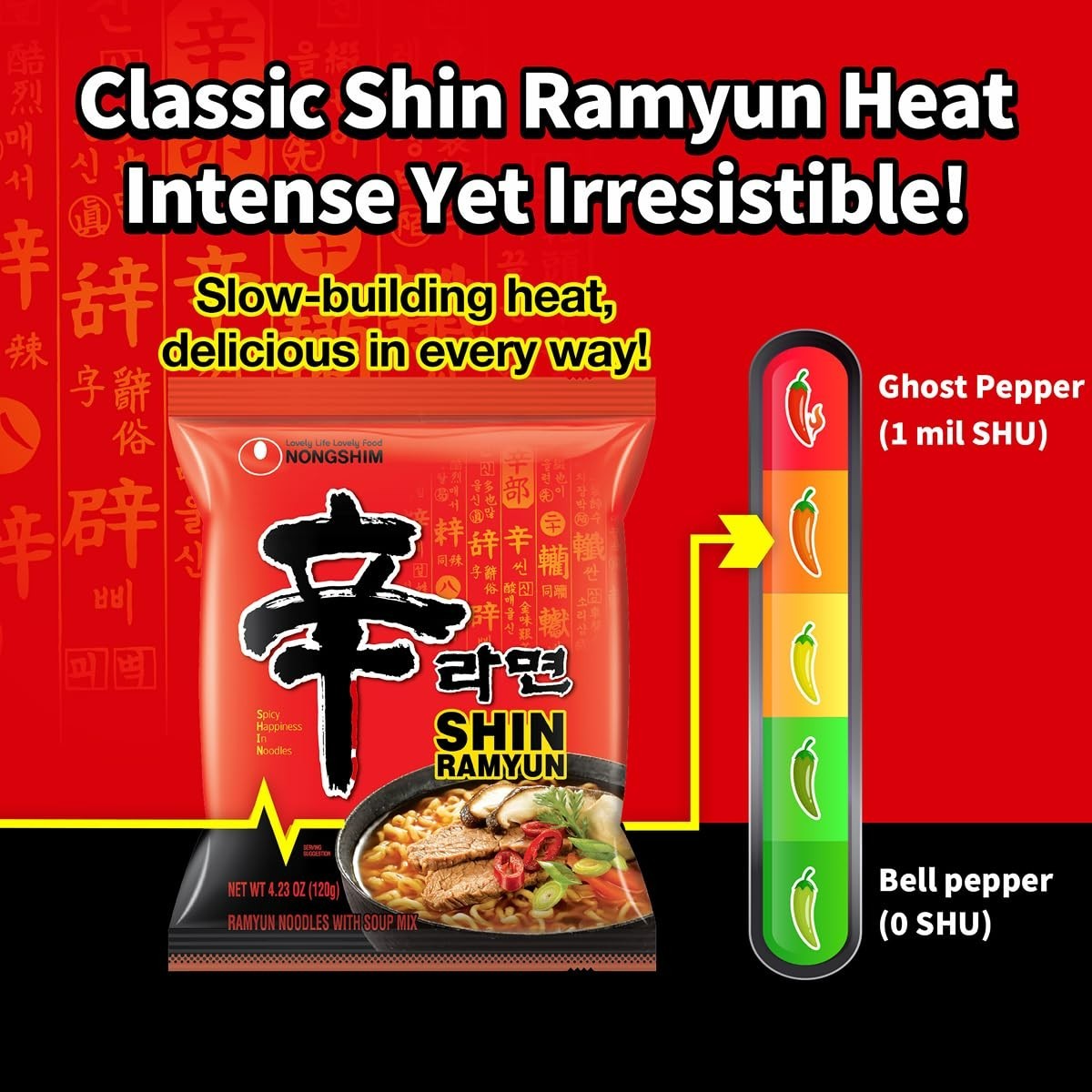 Quick & Spicy Shin Ramyun Noodles – 20 Pack, Rich Beef Flavored Instant Soup