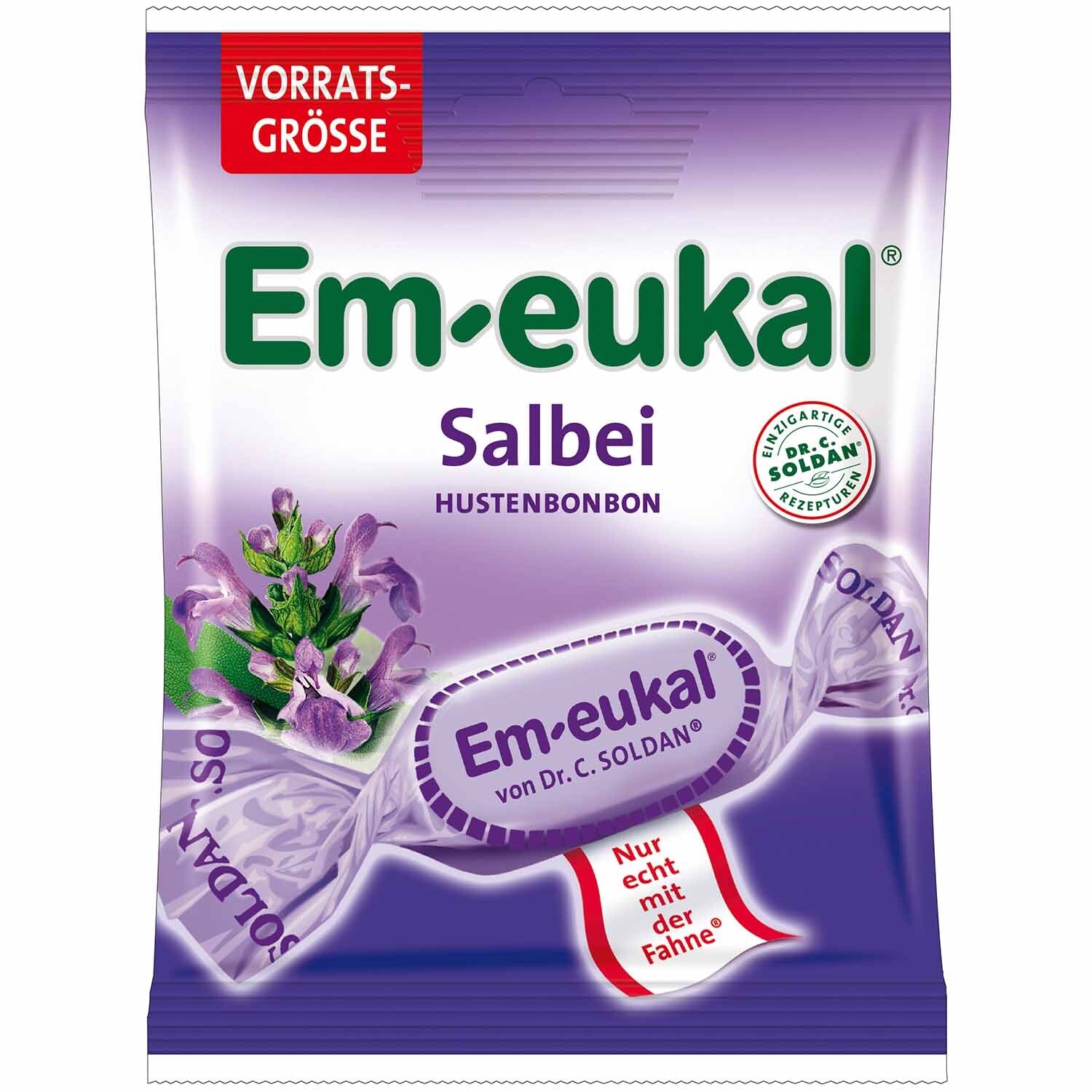 Dr.C.Soldan Em-Eukal throat lozenges: SAGE -150g-FREE SHIPPING