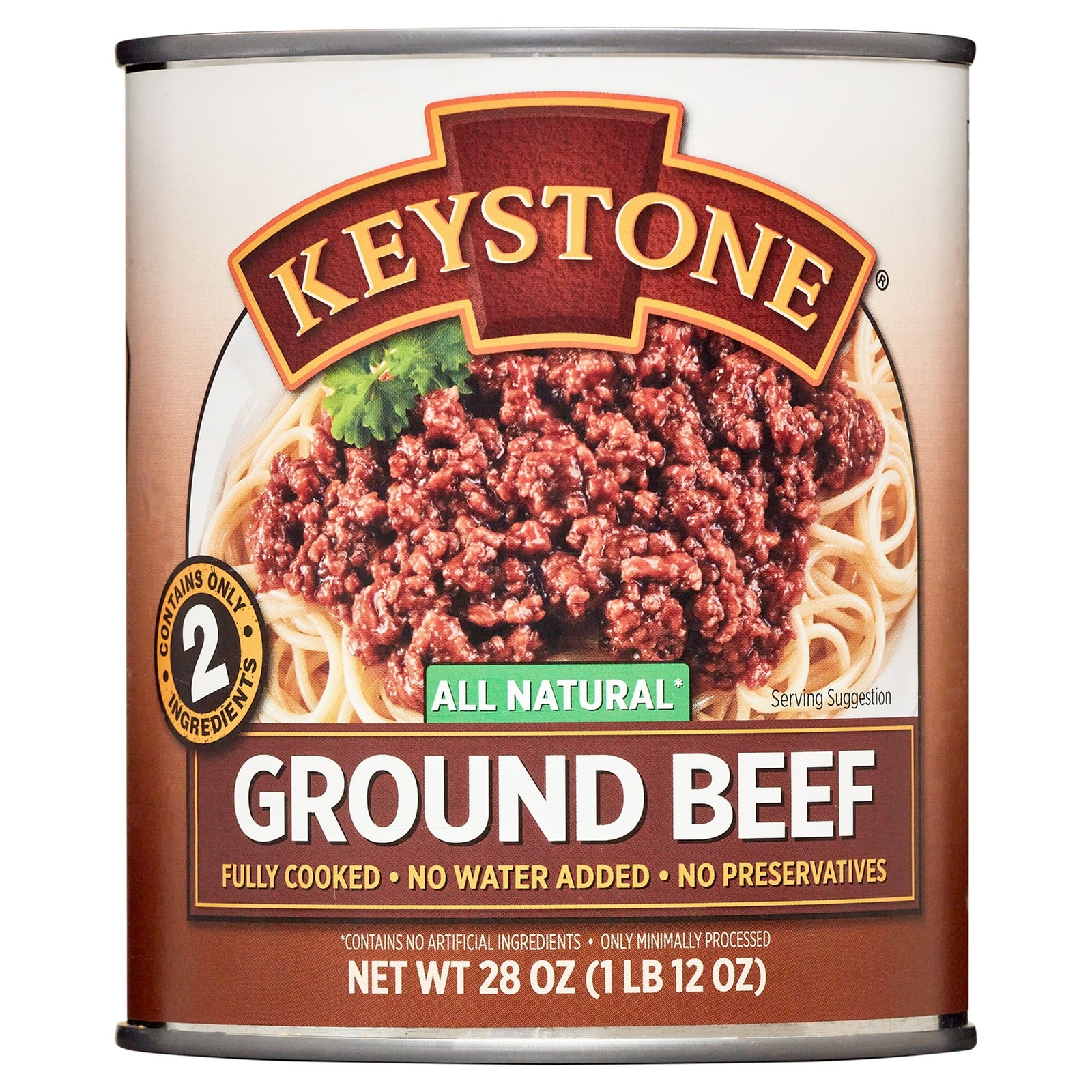 Keystone All Natural Ground Beef, 28 oz Can (3 pack)