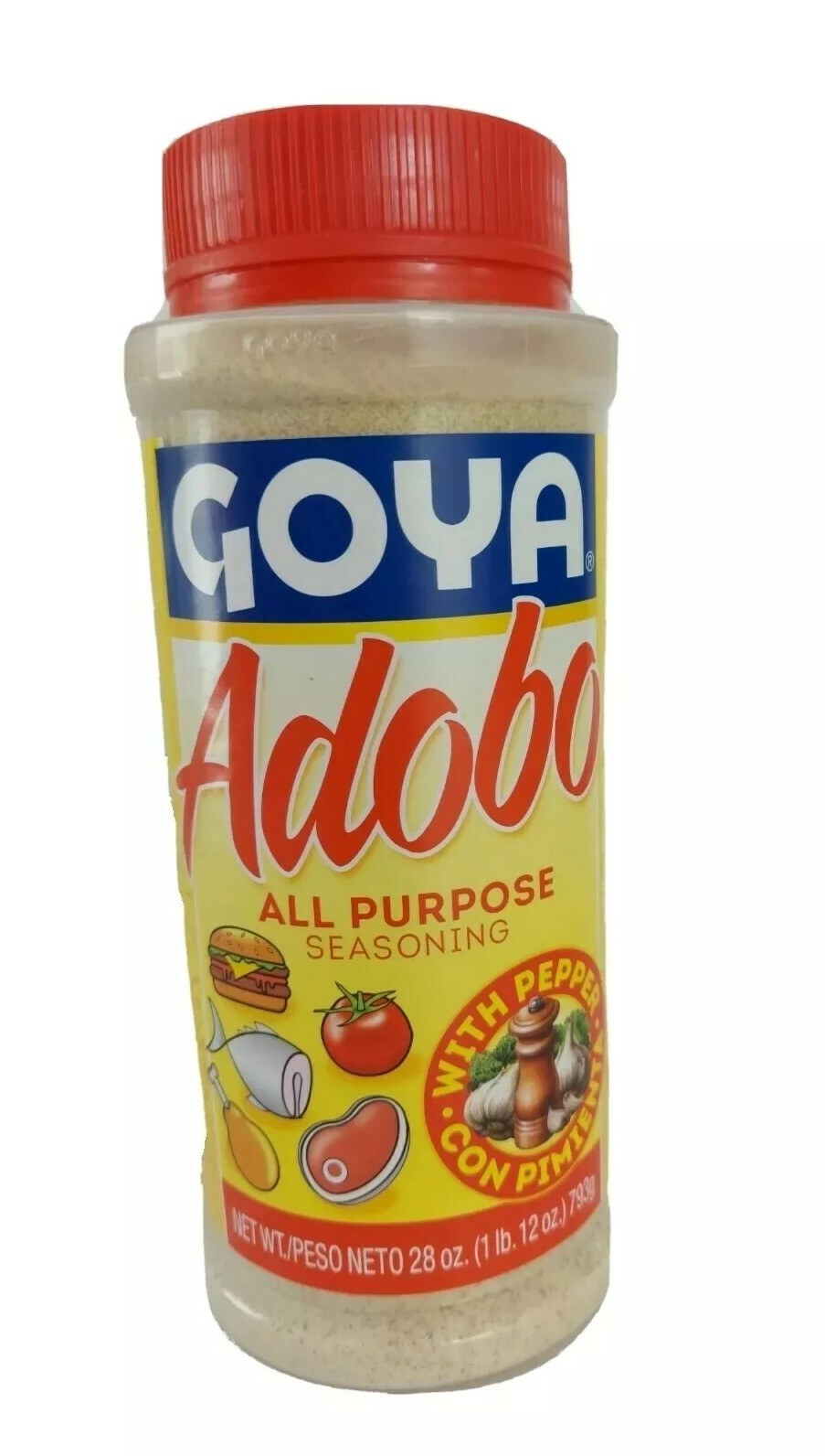 GOYA ADOBO CON PIMIENTA ALL PURPOSE SEASONING WITH PEPPER (Pack-28oz ea BOTTLE )