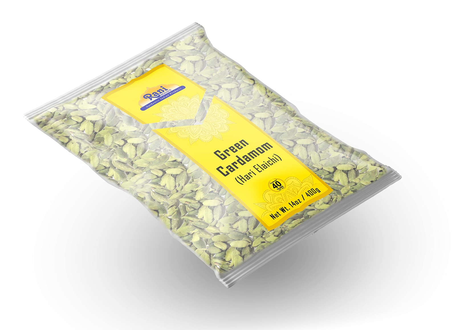 Rani Green Cardamom Pods Spice (Hari Elachi) 14oz (400g)
