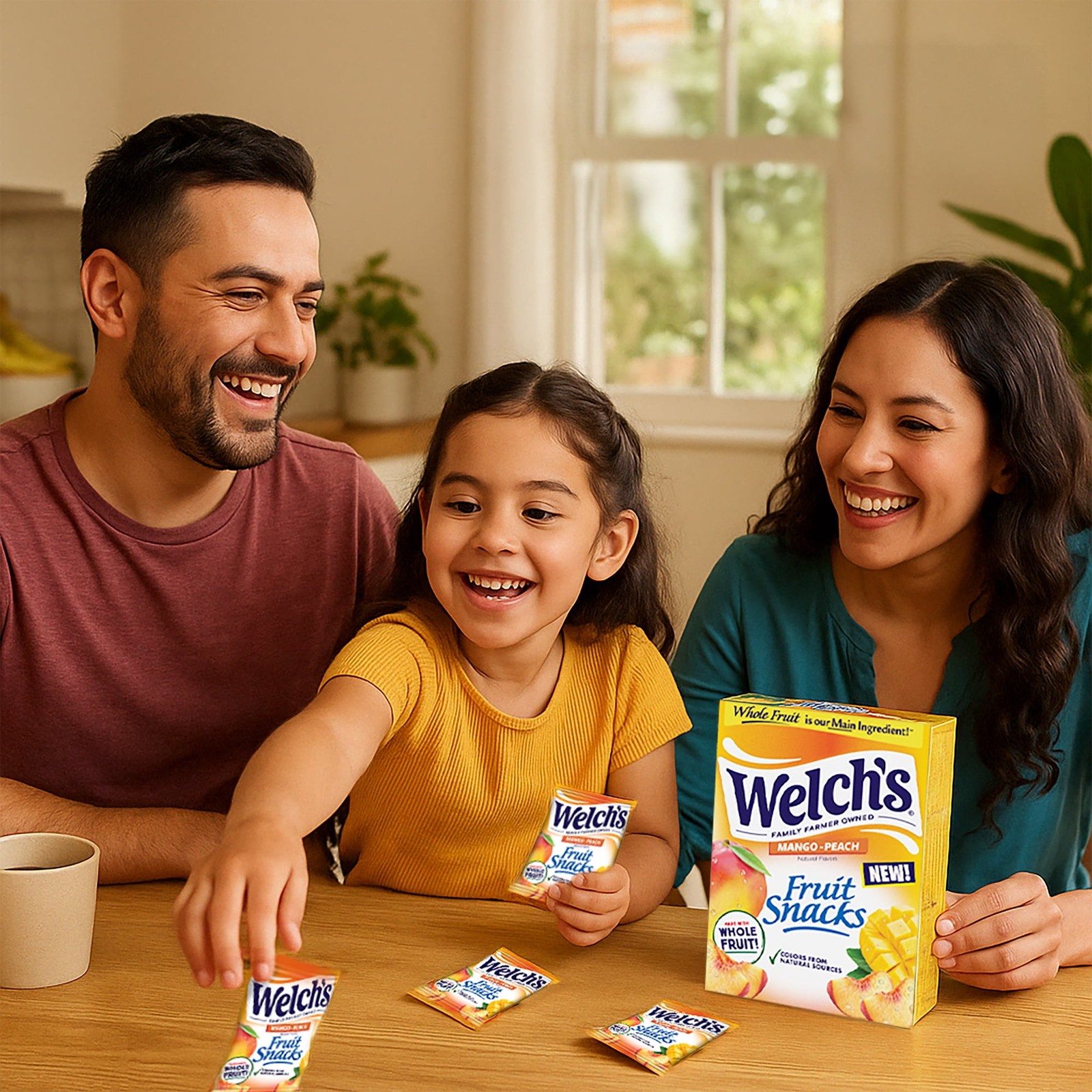 Welch’s Fruit Snacks Mango-Peach – Soft Fruit Snacks, 0.8 oz Each, 22-Count Pack