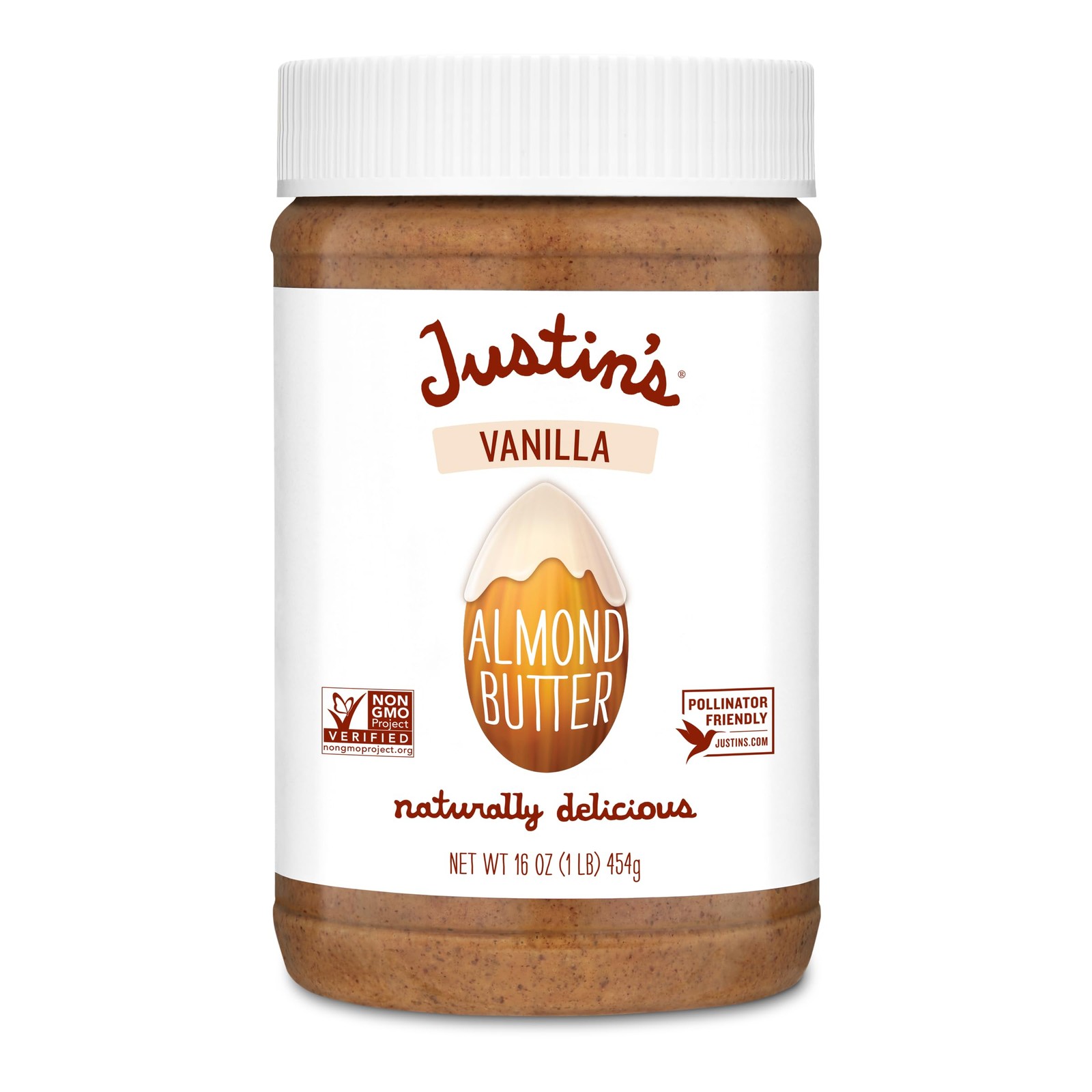 Vanilla Almond Butter, Gluten-free, Non-GMO, Vegan, Sustainably Sourced, 16 O…