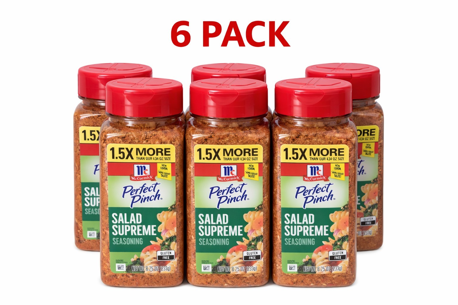 McCormick Perfect Pinch Salad Supreme Seasoning 8.25 oz – 6 Pack – BB 06/2026