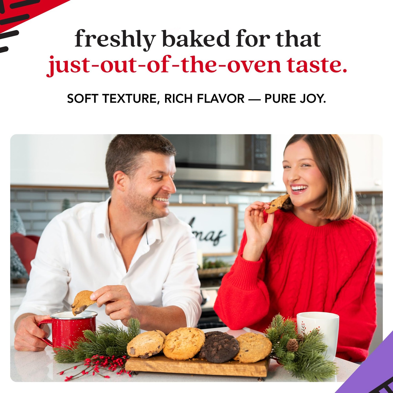 David’s Cookies 2lbs Assorted Flavors Fresh Baked Cookies Handmade and Gourm…