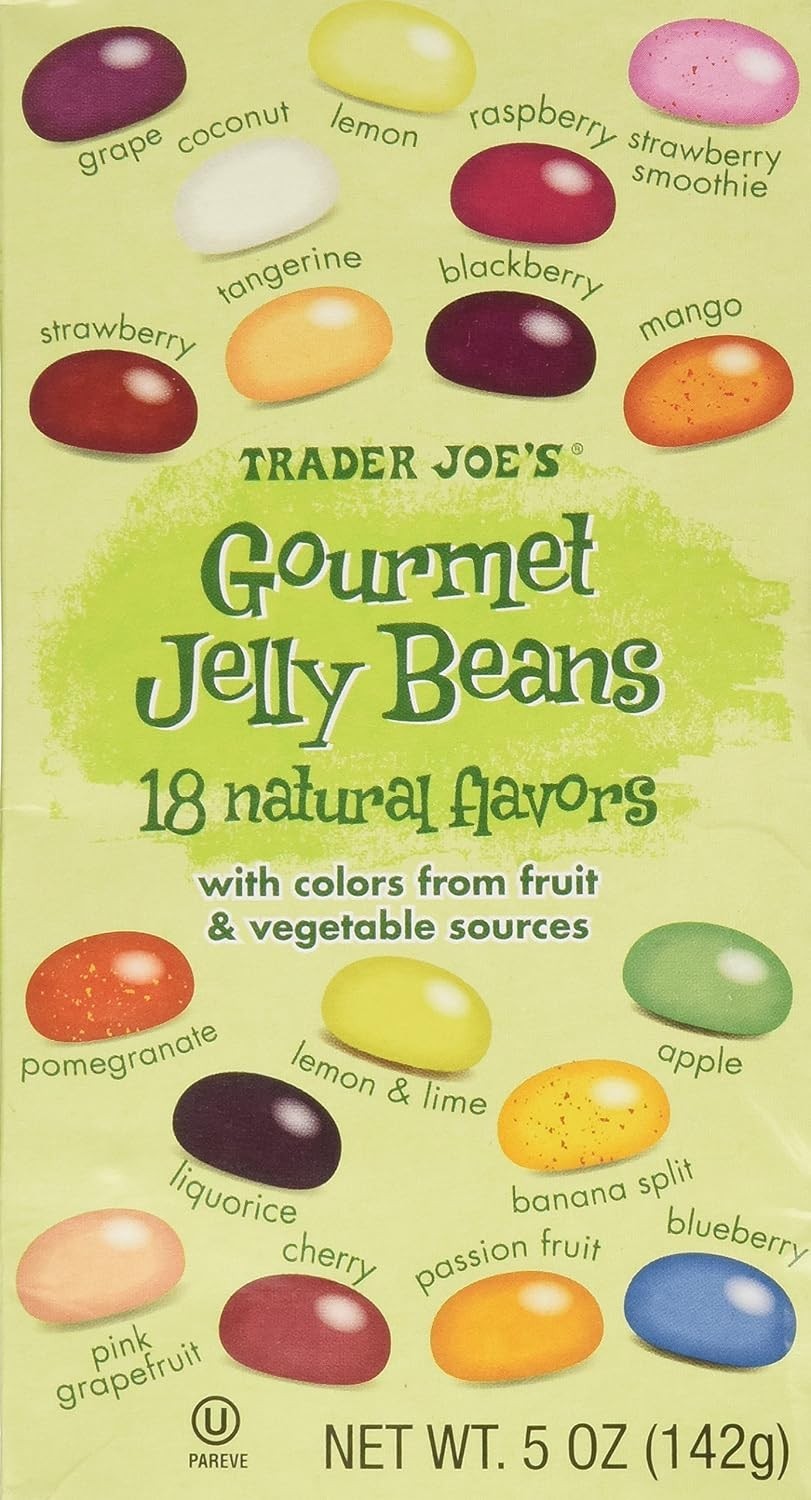 Trader Joe’s Gourmet Jelly Beans Colorful Sweet & Chewy Candy 5oz 142g (2 Boxes)