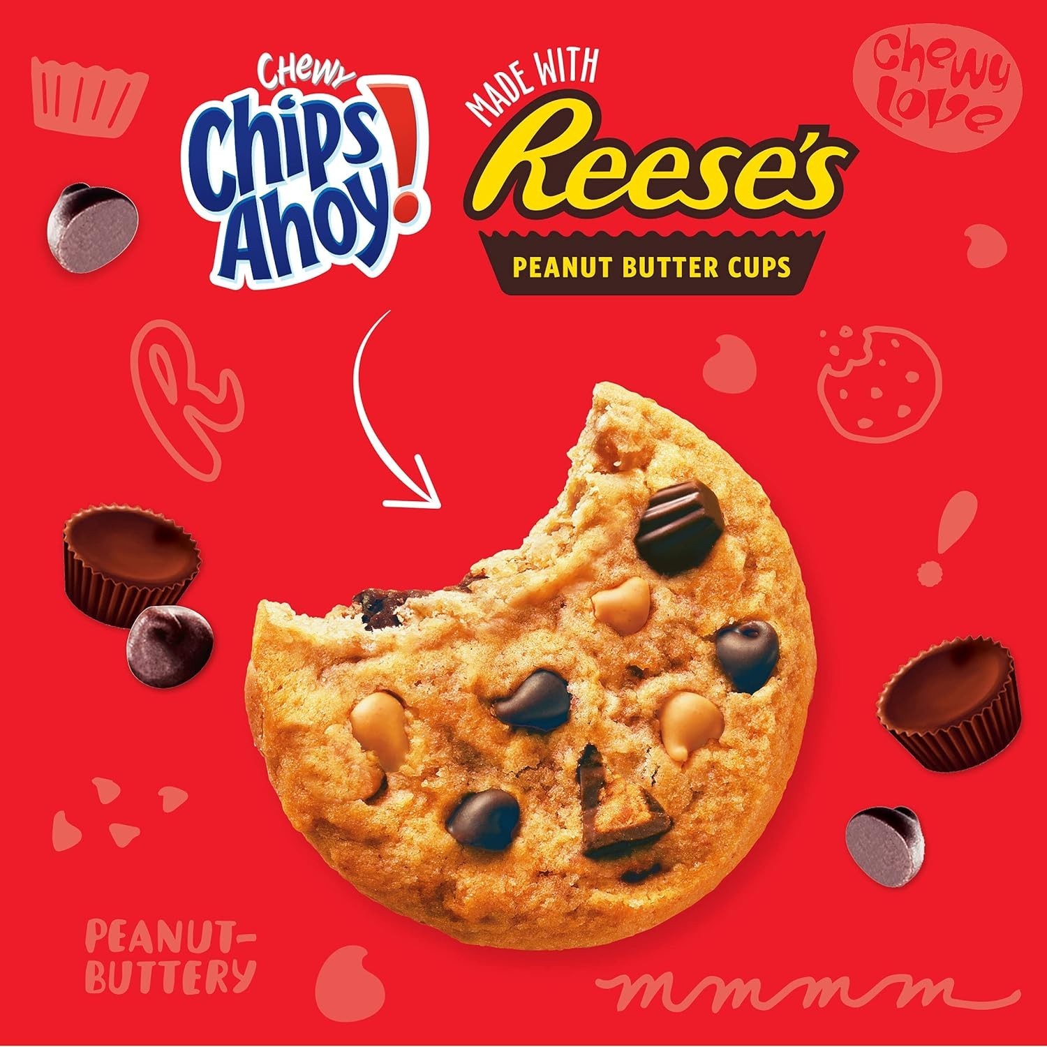 Soft and Chewy Chocolate Chip Cookies with Reese’s Peanut Butter Cups 14.25 oz