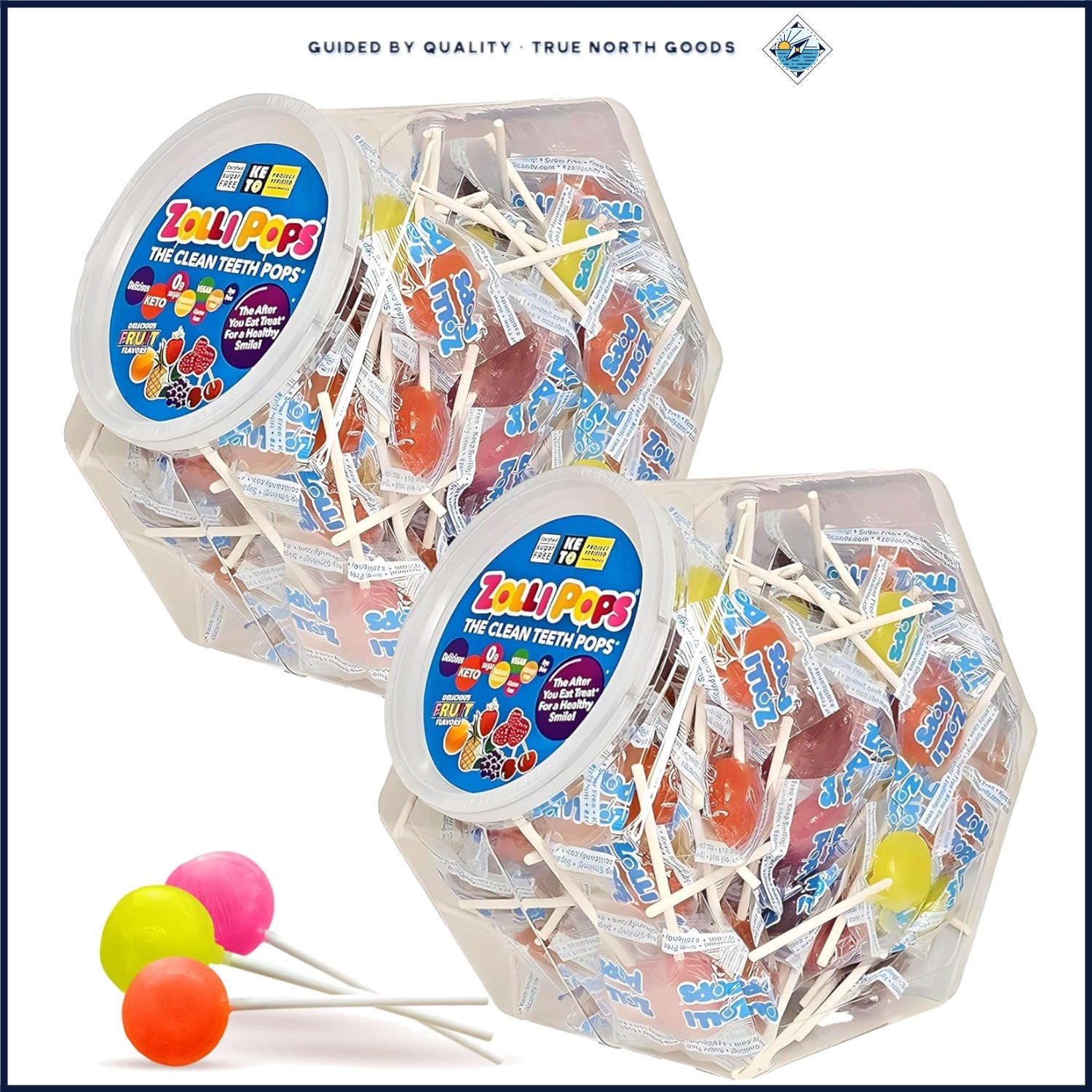 Healthy Clean Teeth Lollipops, 58 Ounce Bag, Ideal for Birthdays and Holidays