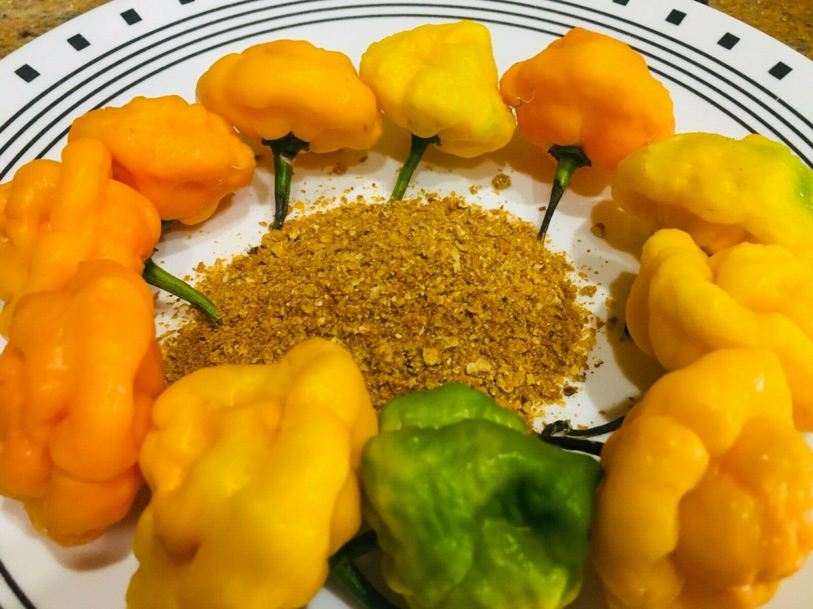 100% Pure Jamaican Scotch Bonnet Pepper Flakes 1 oz packet or 2 oz bottle sealed