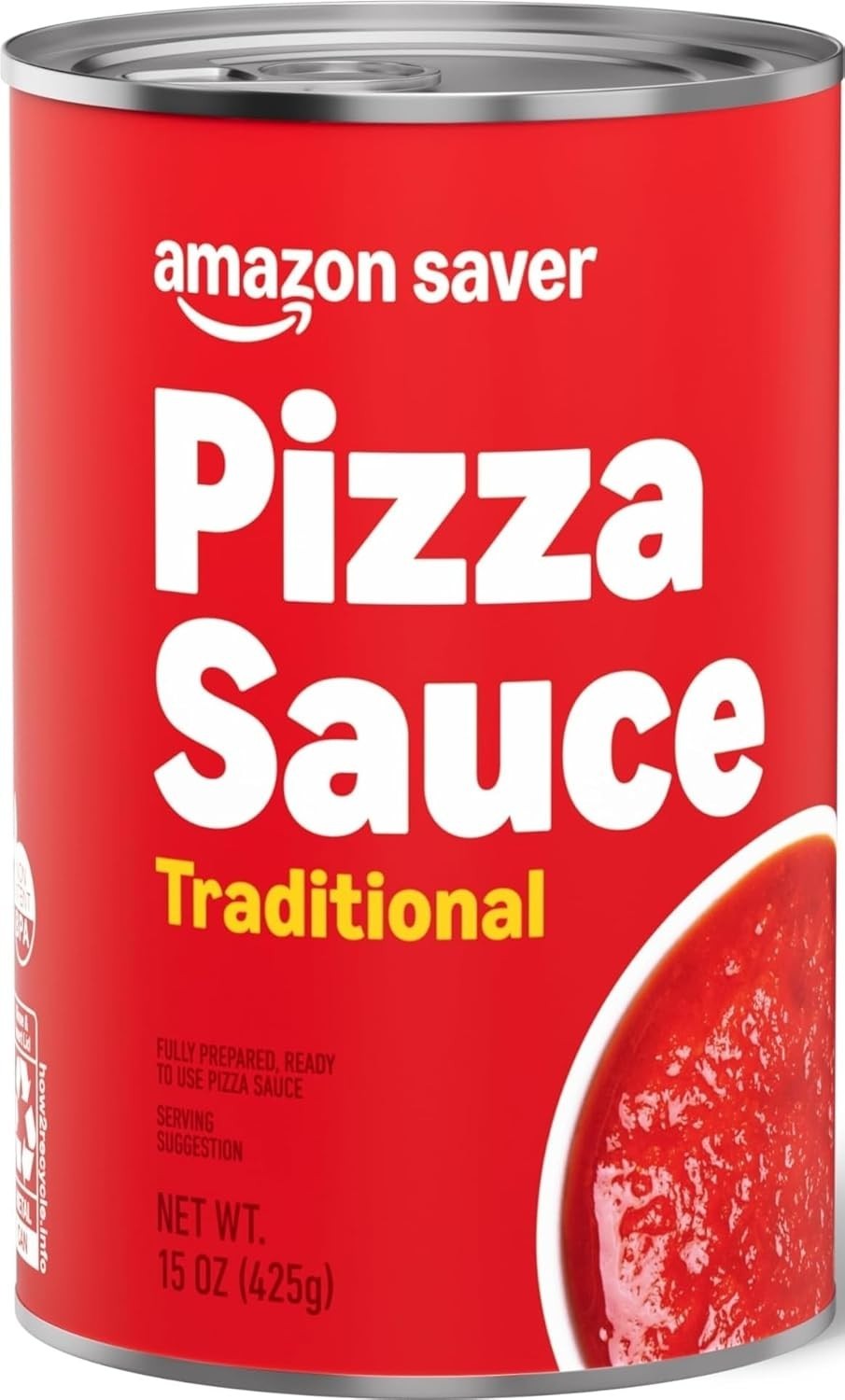 Amazon Saver, Traditional Pizza Sauce, 15 Oz