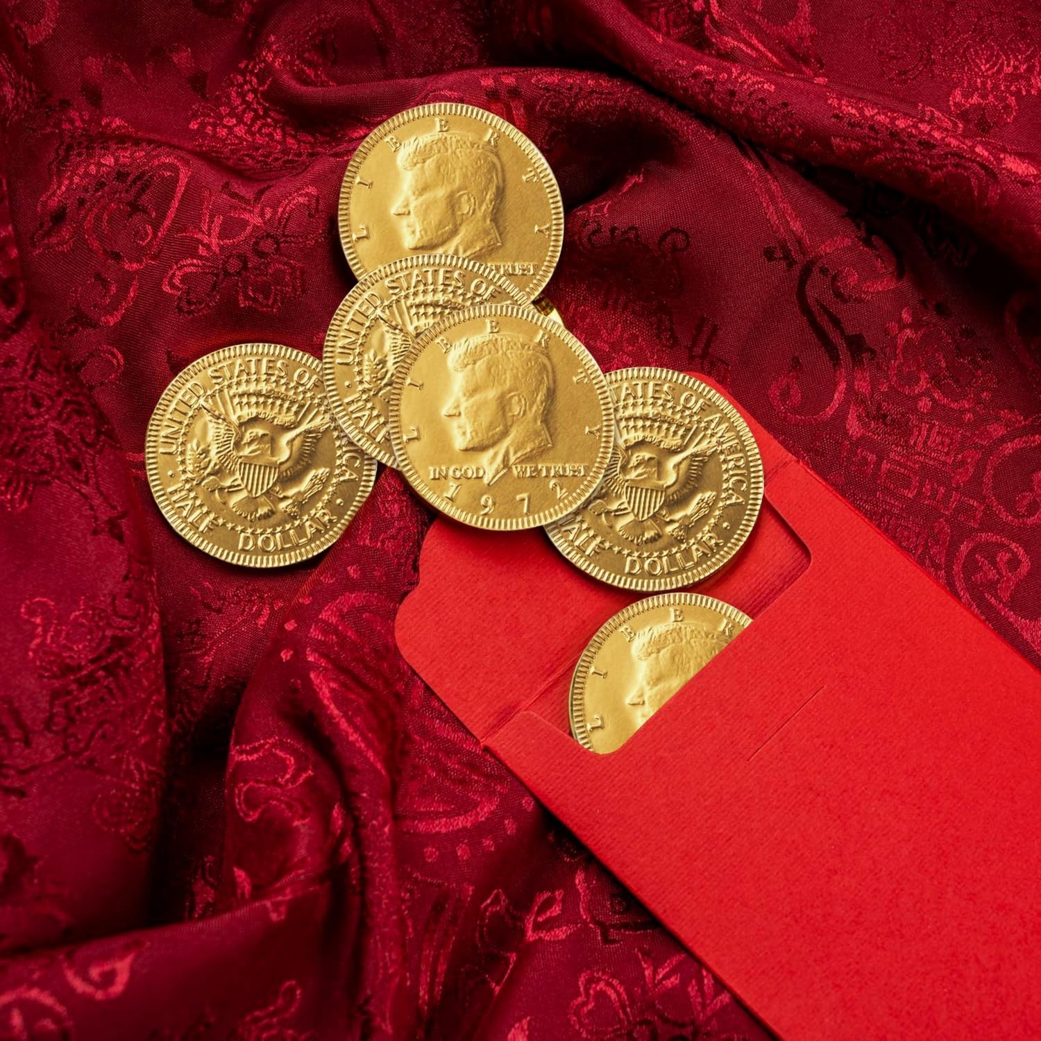 Belgian Milk Chocolate Gold Coins – Smooth, Creamy European 100 Count