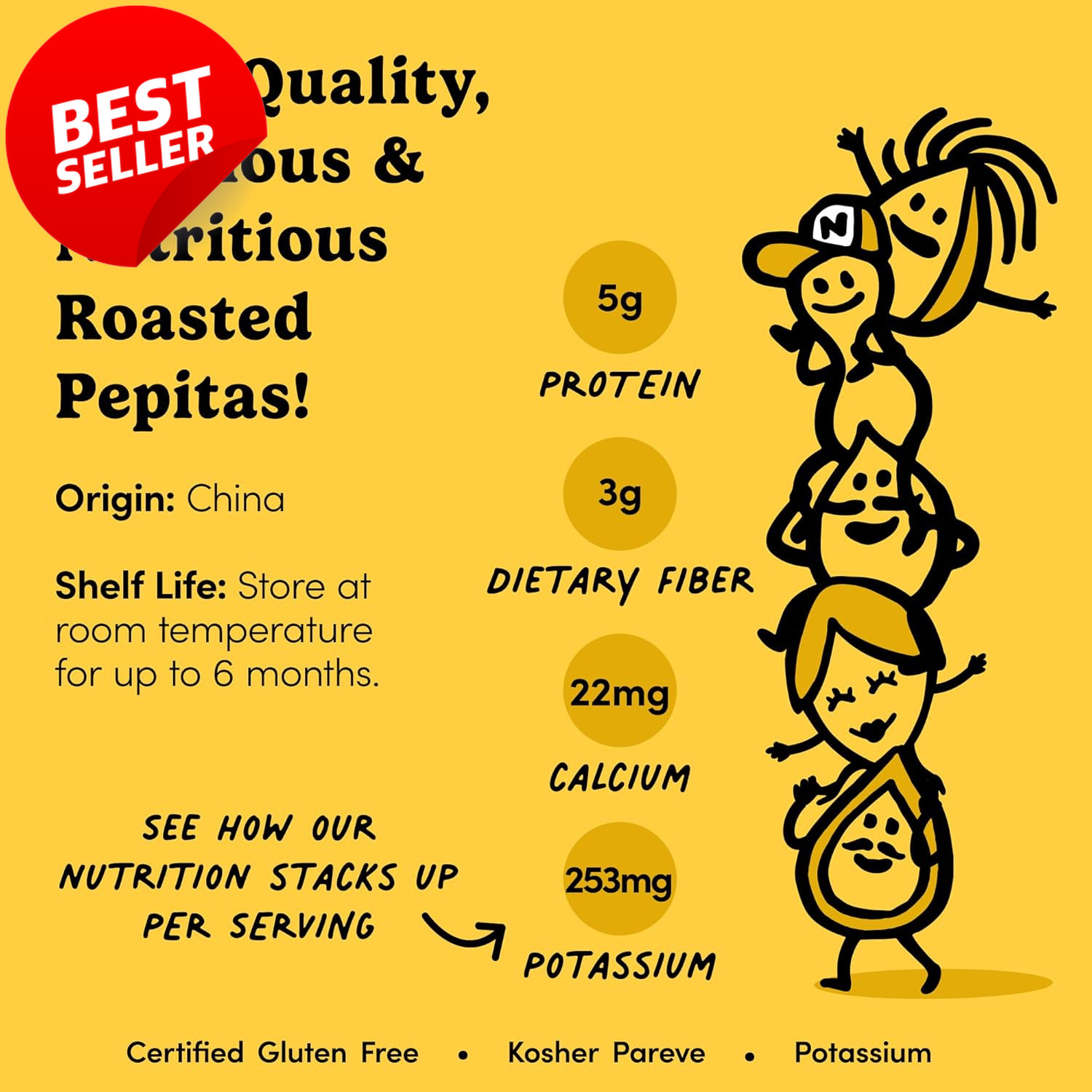 Nuts Com Roasted Salted Pepitas 2LB No Shell Pumpkin Seeds Keto Vegan – US