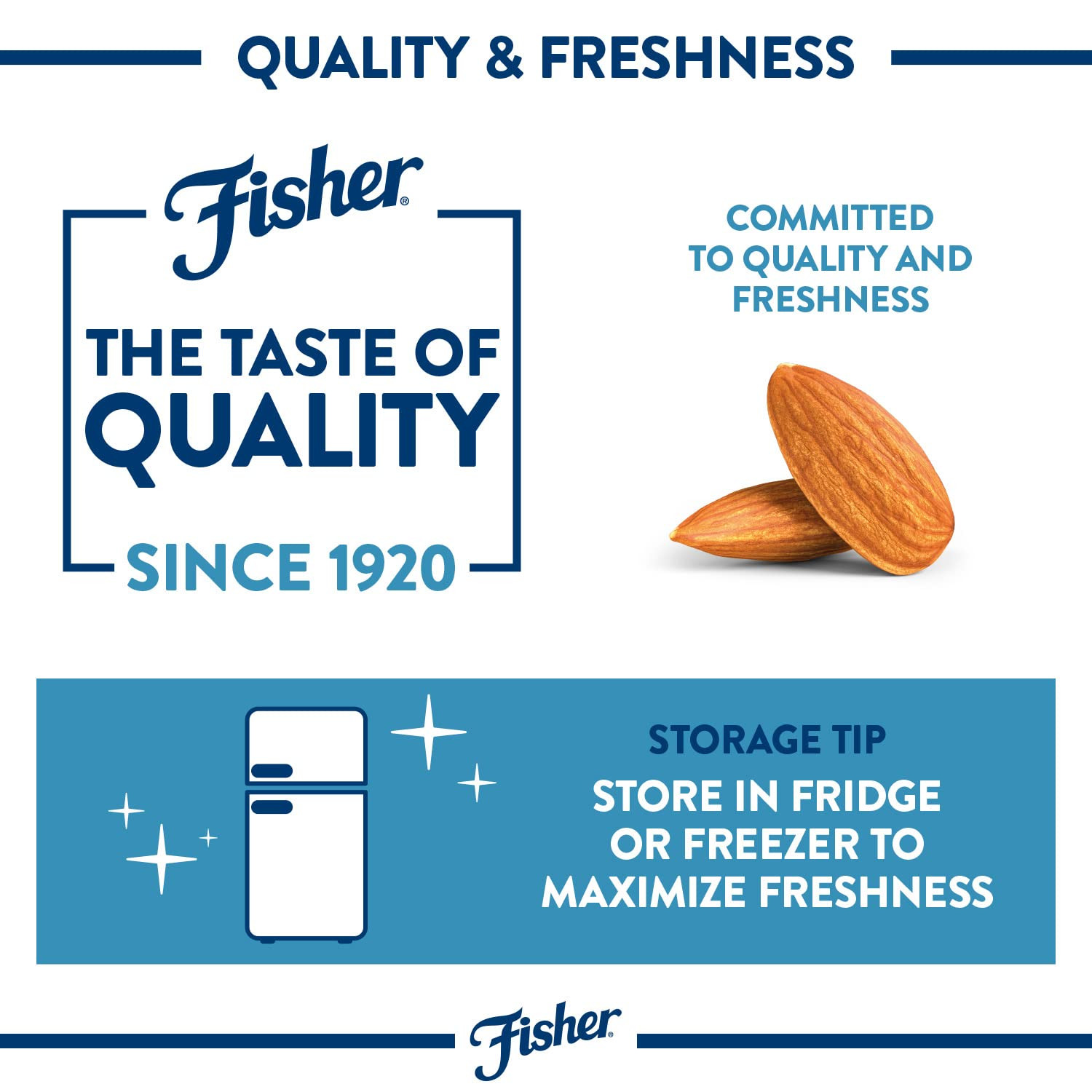 Fisher Unsalted Sliced Almonds 24Oz Resealable Bag, Raw Nuts Perfect for Cookin