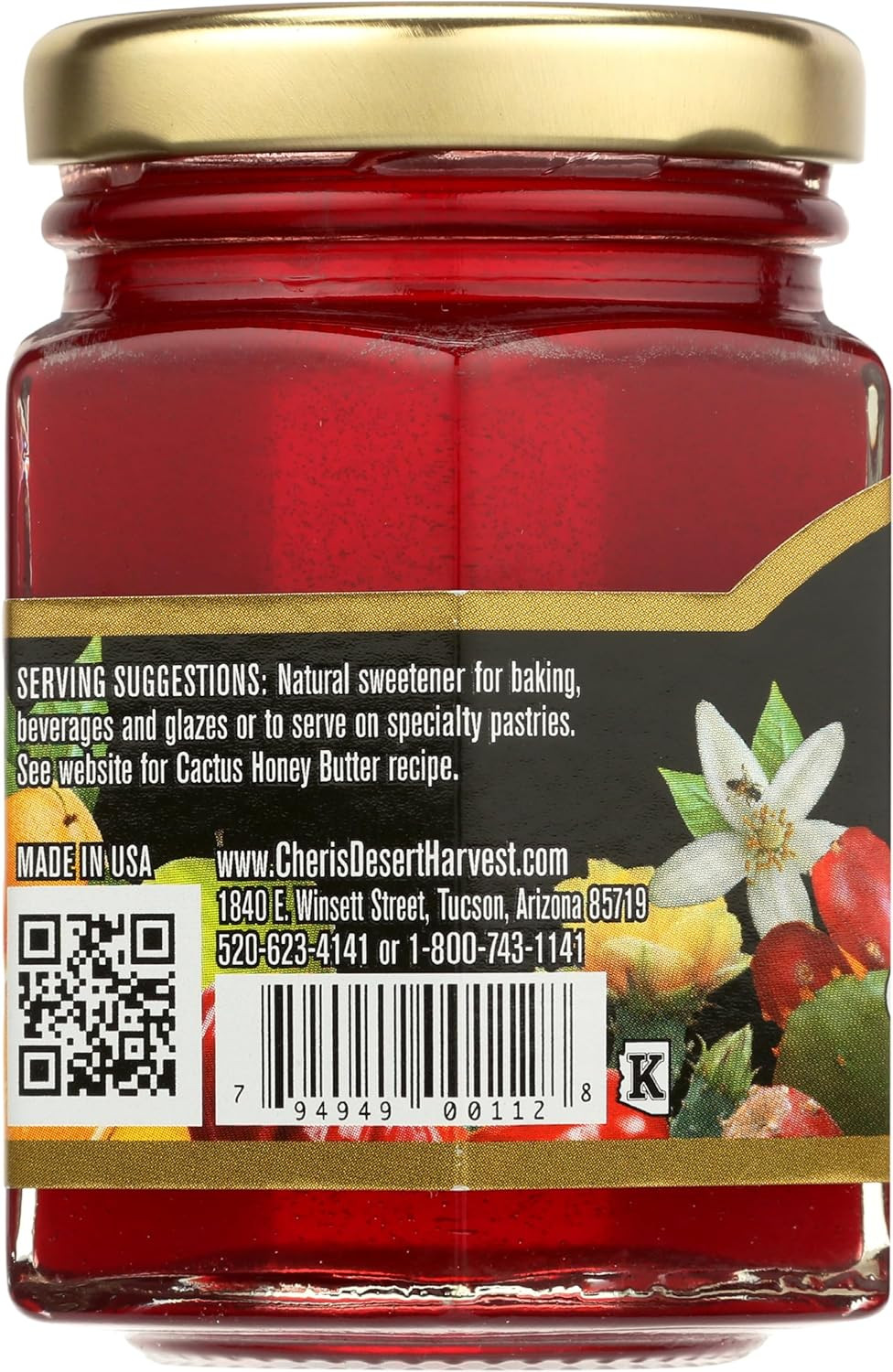 CHERIS DESERT HARVEST Prickly Pear Cactus Honey, 5.4 OZ