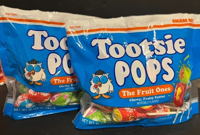 Tootsie Pops The Fruit Ones Assorted Flavors Individually Wrapped Candy {2 BAGS}