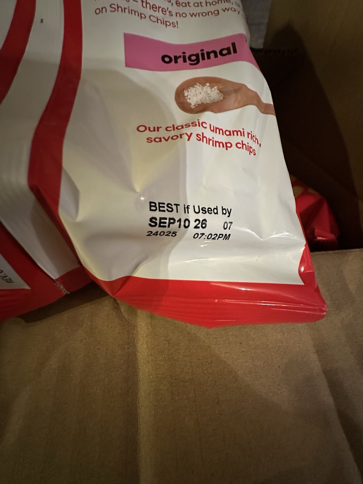 12 Bags Of Calbee Shrimp Chips Baked, Original 4 oz Size Lot