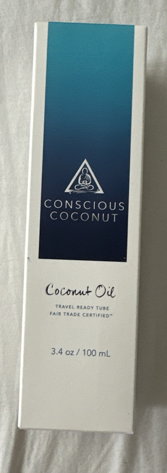 Conscious Coconut Travel-Ready Coconut Oil Tube (3.4 oz) – Organic, Fair Trade,