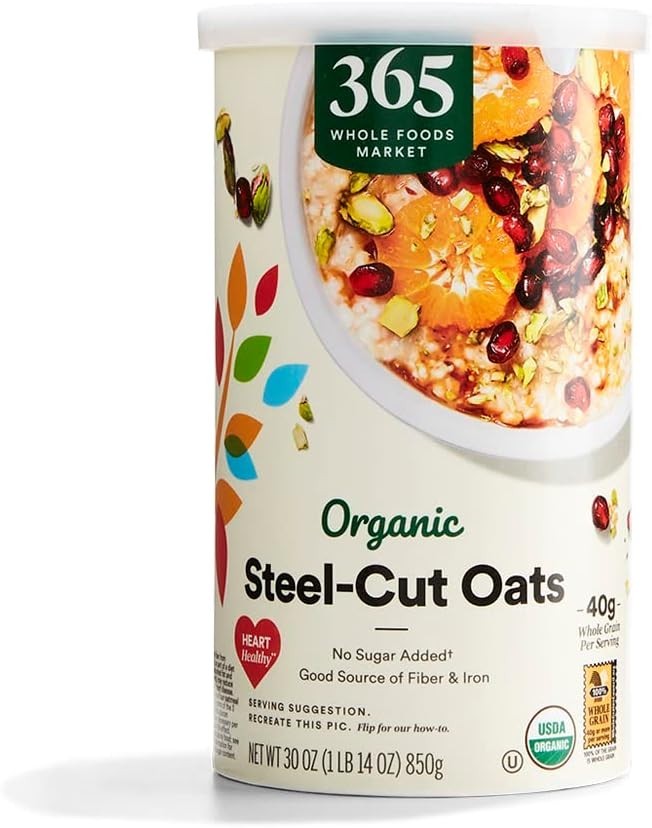 Organic Steel Cut Oats, 30 Ounce