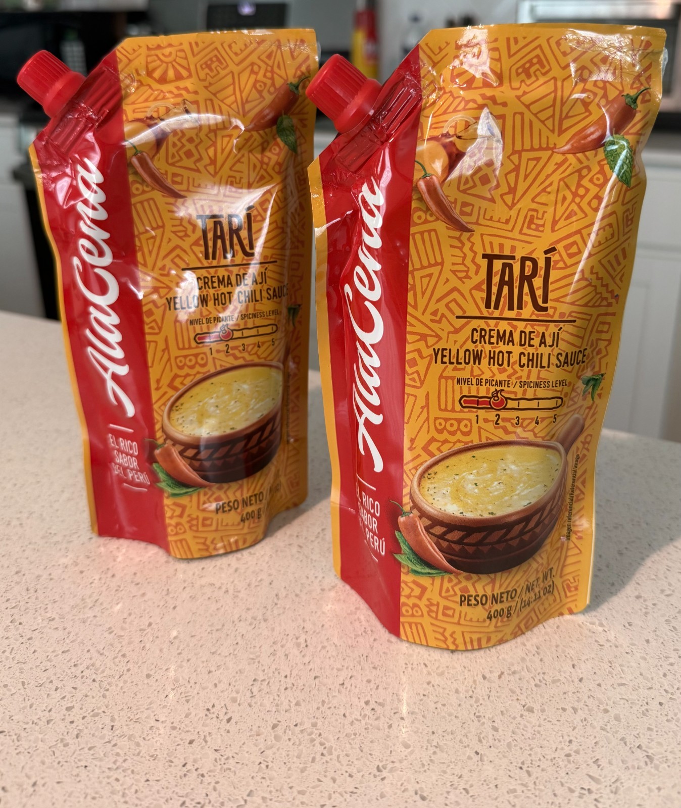 02 Crema De Aji Tari / Peruvian Sauce 400 Gr. Family Size