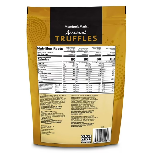 Member’s Mark Assorted Chocolate Truffles 16.5oz Gourmet Candy