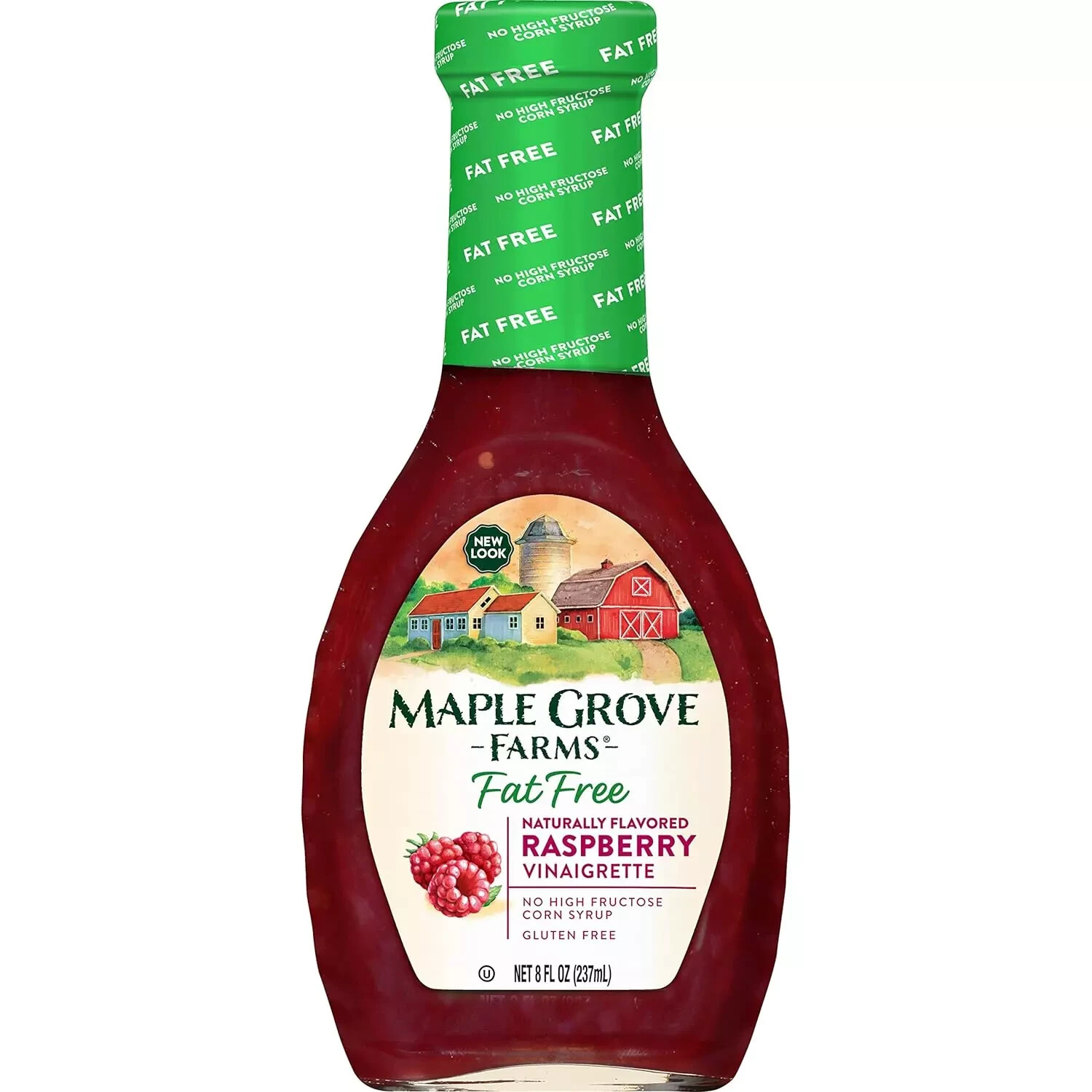 Fat Free Salad Dressing, Raspberry Vinaigrette, 8 Ounce (Pack of 12)