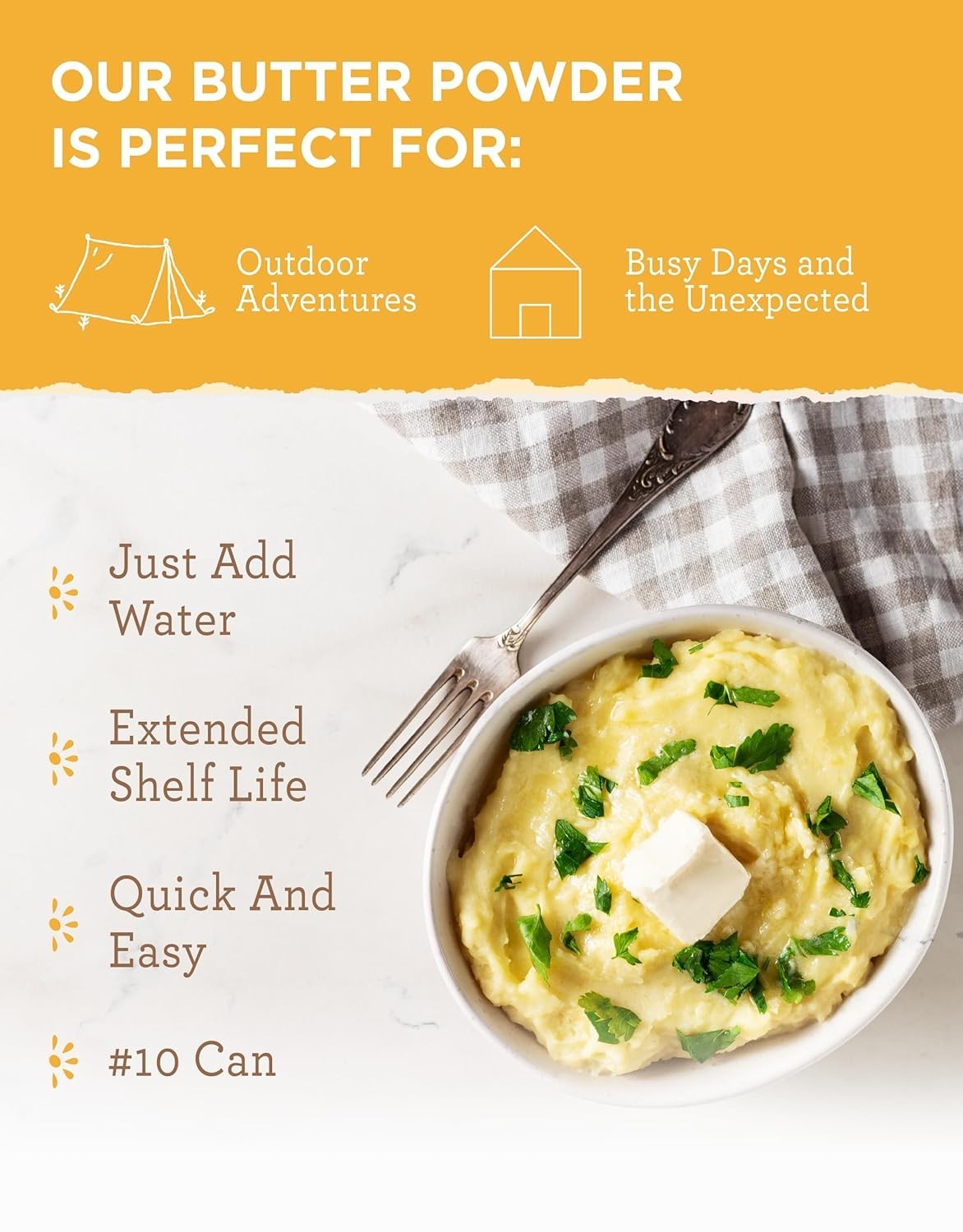 204 Servings of Freeze-Dried Butter Powder – Gluten Free & Versatile