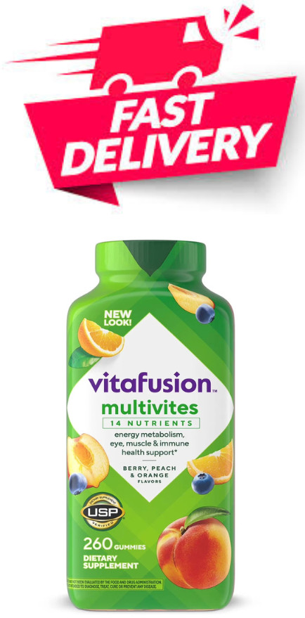 Vitafusion Multivites Daily Multivitamin for Men and Women Gummy Vitamins,260 ct