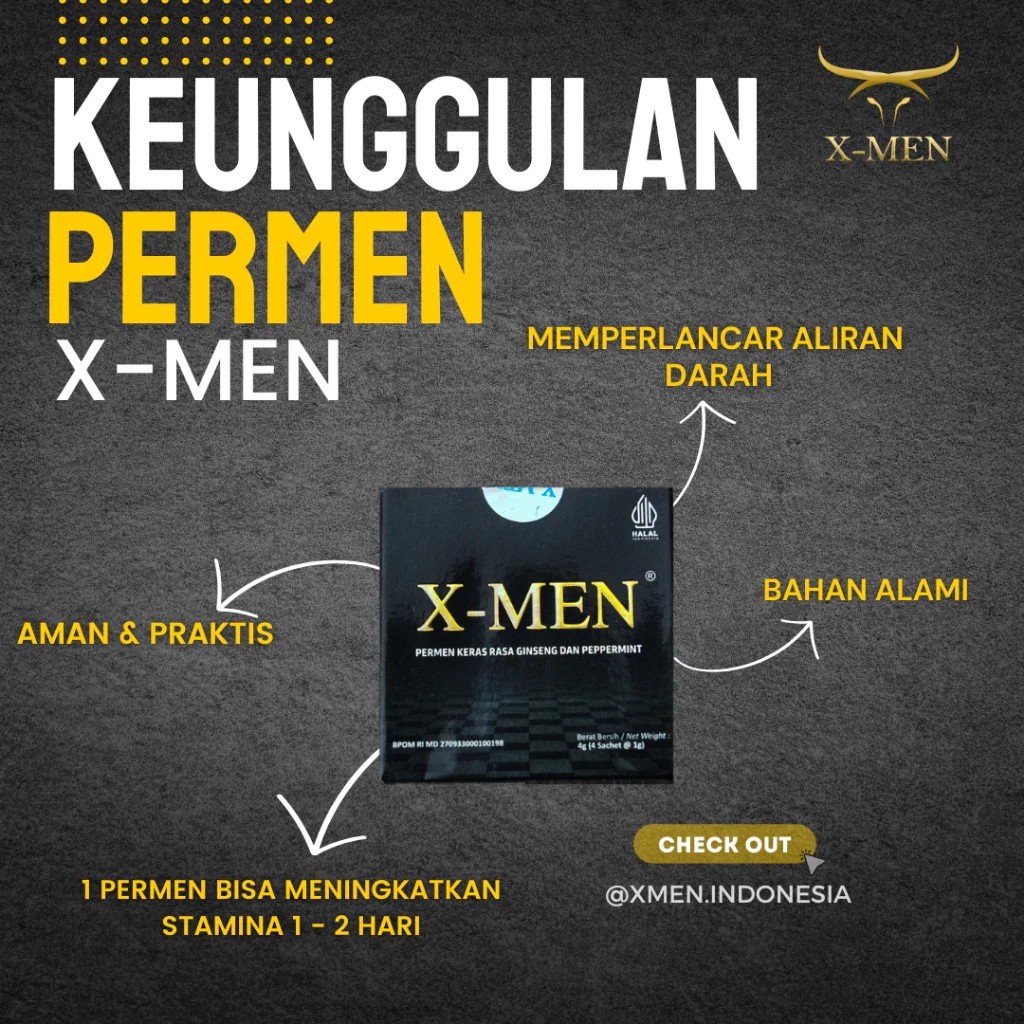 X-MEN Hard Candy – Sweet Flavor (4 Pieces per Box)