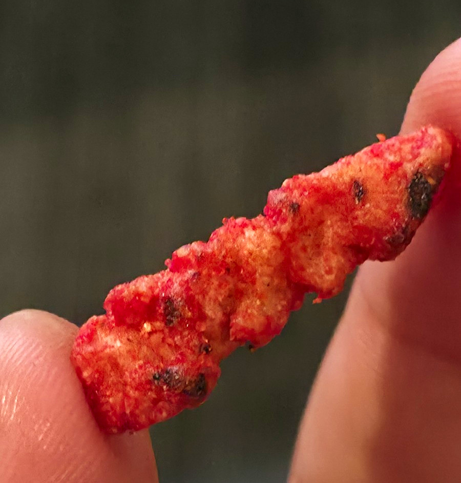 Takis Puffed Snack Piece, Red Seasoned Cheese Puff, Pantry Item