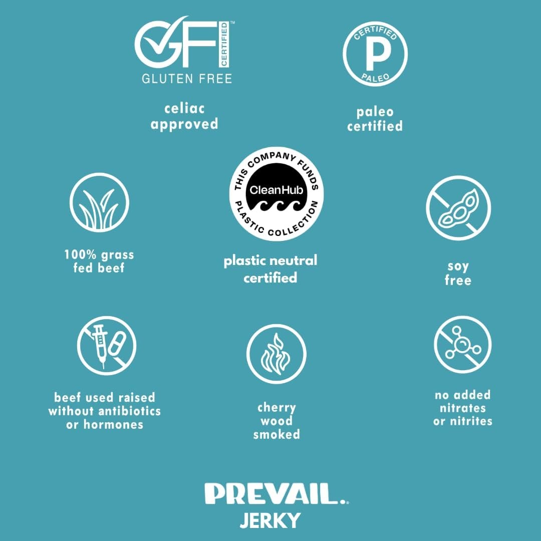 Prevail Jerky Original Beef Jerky, 2.25 OZ 6.75 Ounce (Pack of 1)