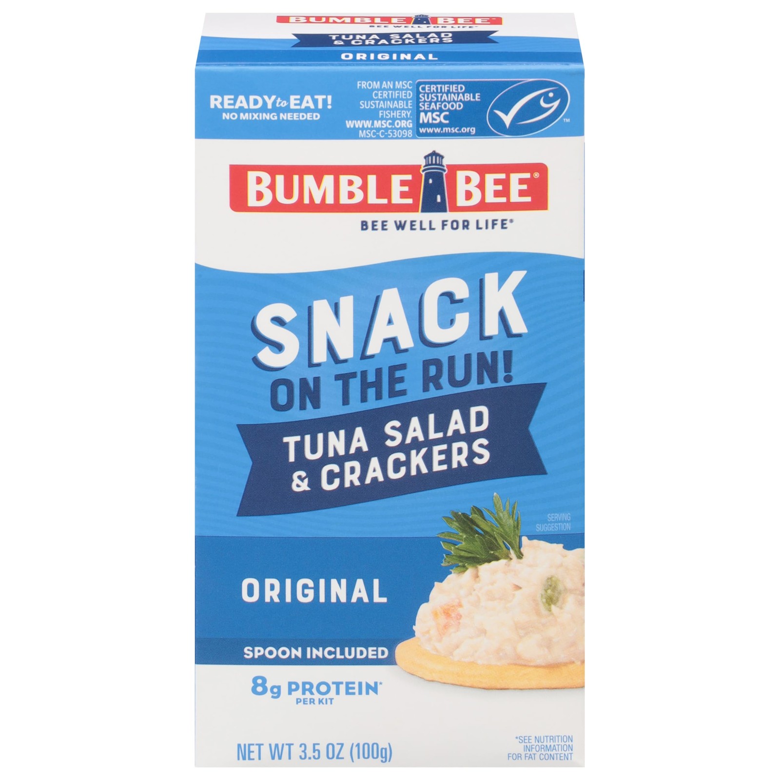 Bumble Bee Snack On The Run! Protein Pack – 8g 3.5 Ounce (Pack of 1)