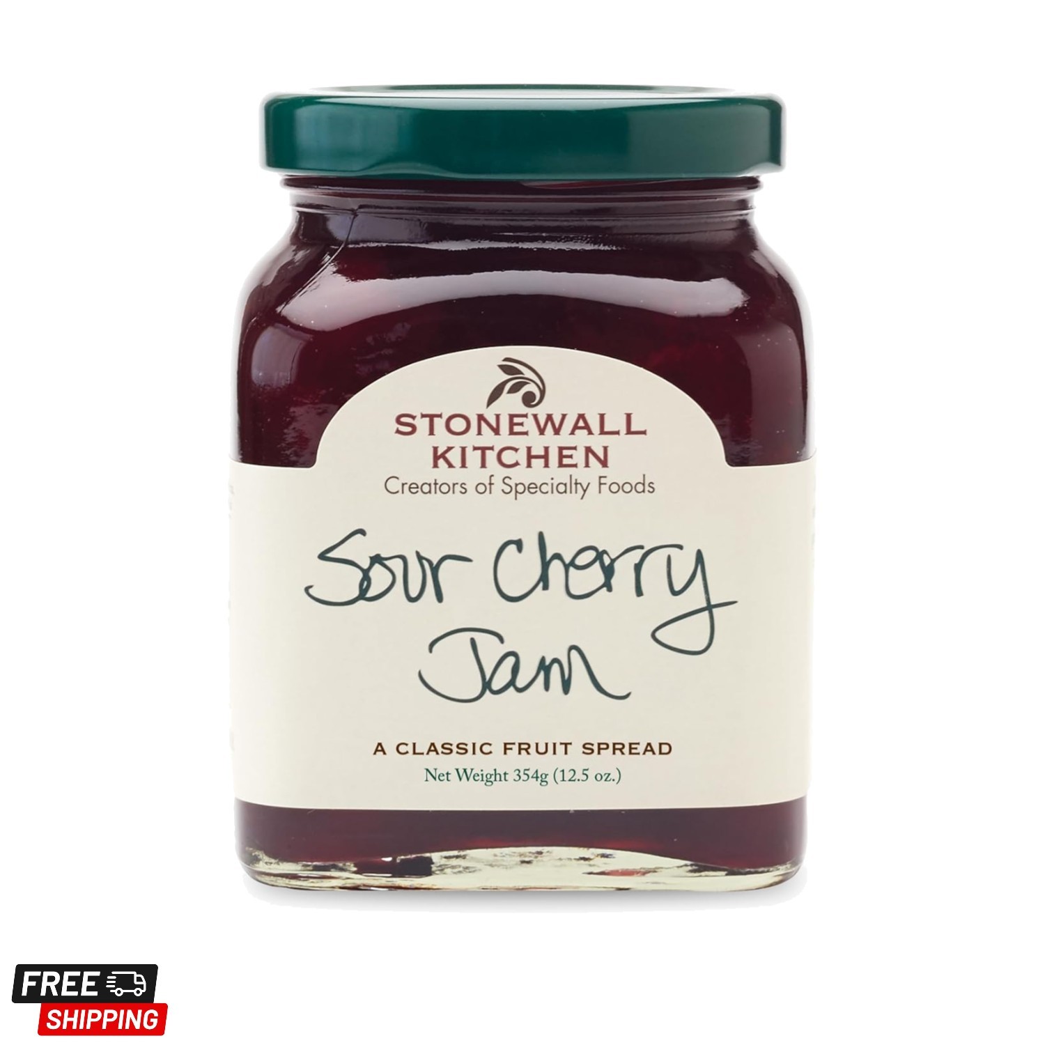 Sour Cherry Jam, Sour Cherry Preserves, 12.5 Ounces