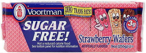Voortman Strawberry Sugar Free Wafers Cookies