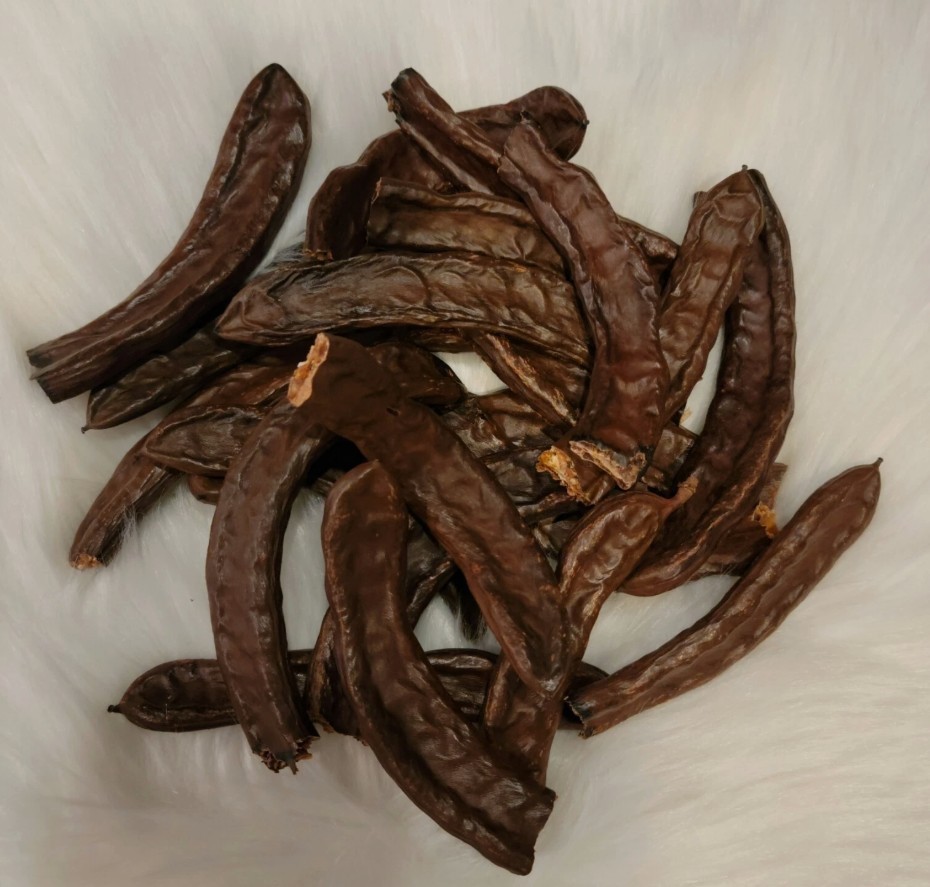 Dried Broken Carob Pods Ceratonia siliqua, Vegan Sweet, St. John’s bread 1 Pound