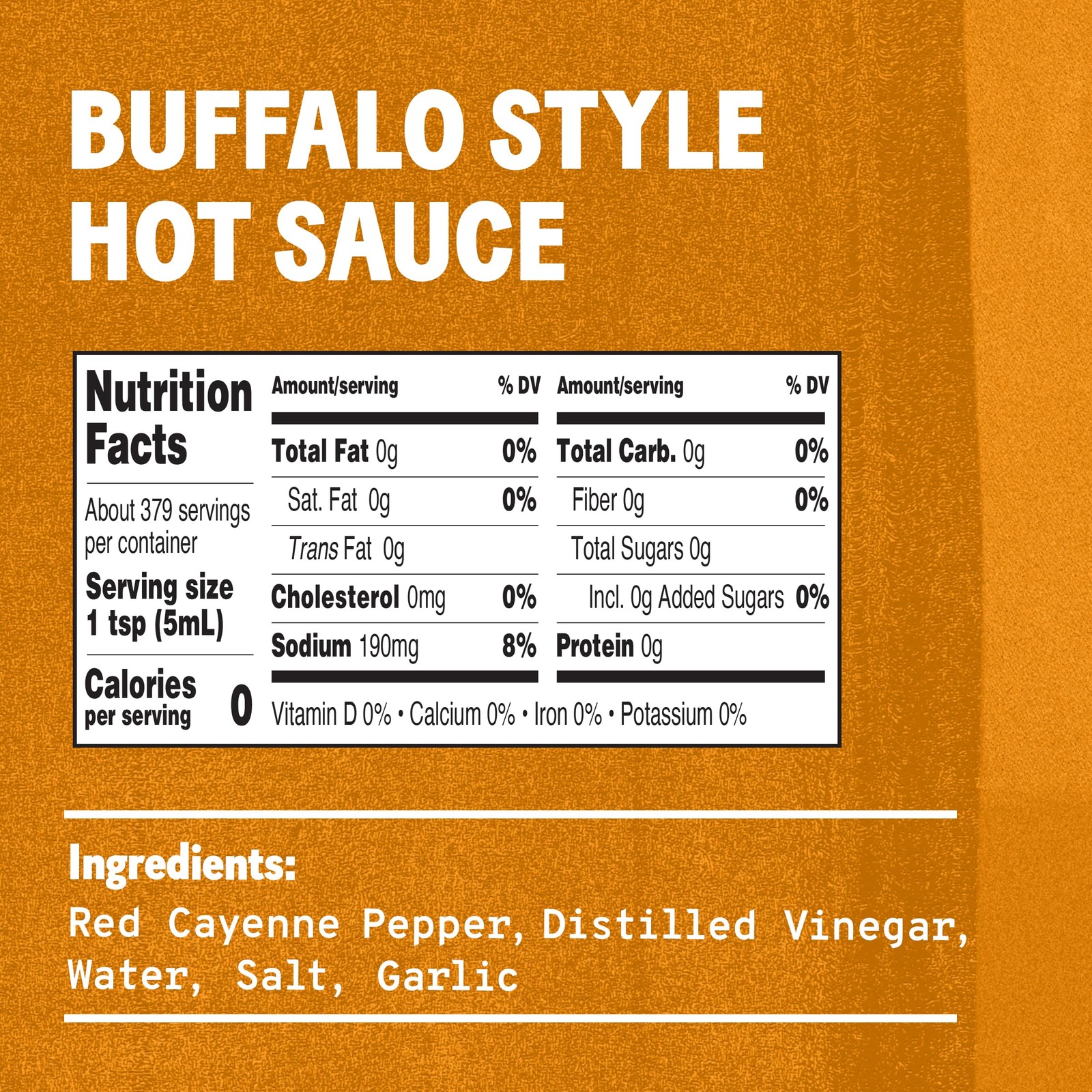 Pepper Sauce Buffalo 64 Oz 1/2 Gallon