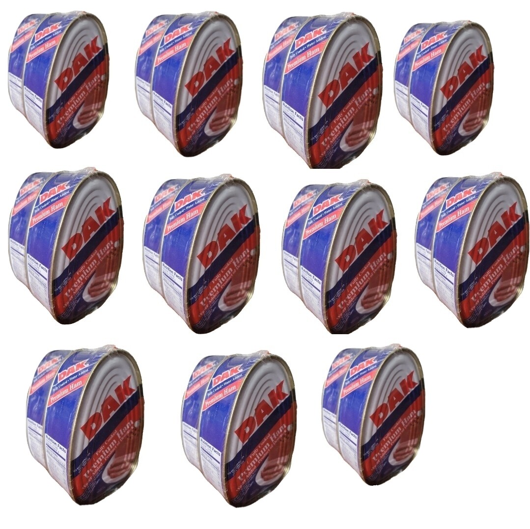 DAK Premium Ham Fully Cooked water added 22 PKS-16oz Ready to eat Picnic Food