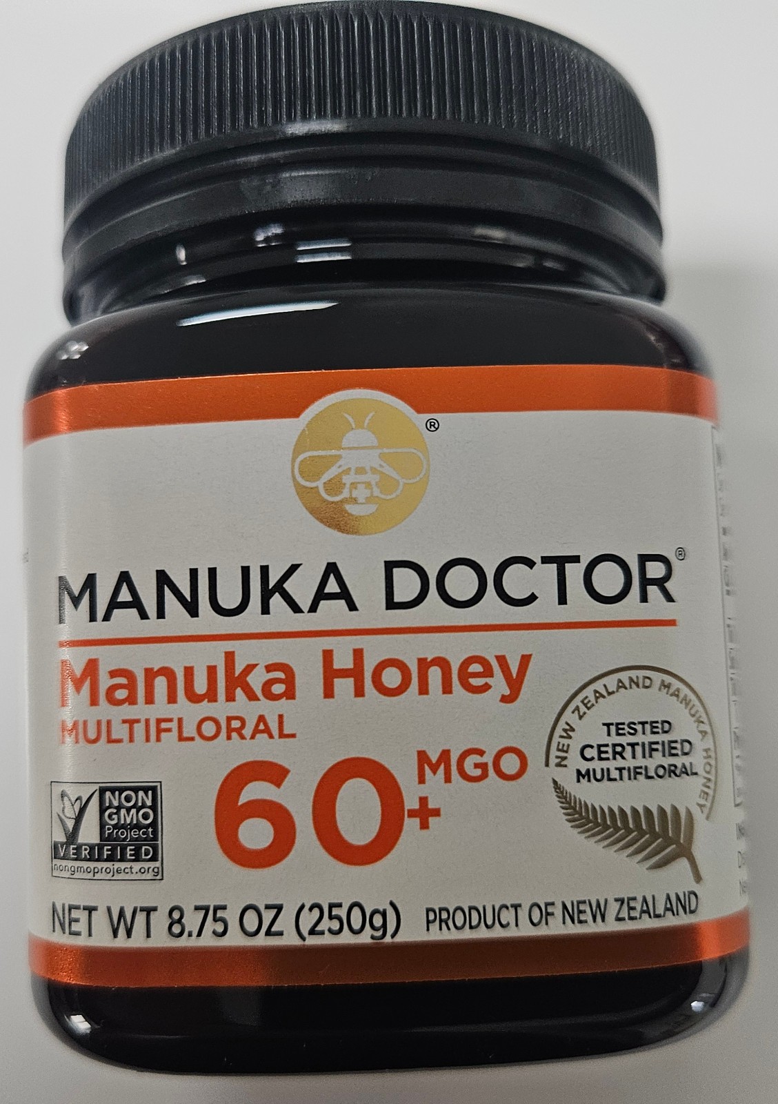 6 x MANUKA DOCTOR – MGO 60+ Manuka Honey Multifloral,100% Pure New Zealand Honey
