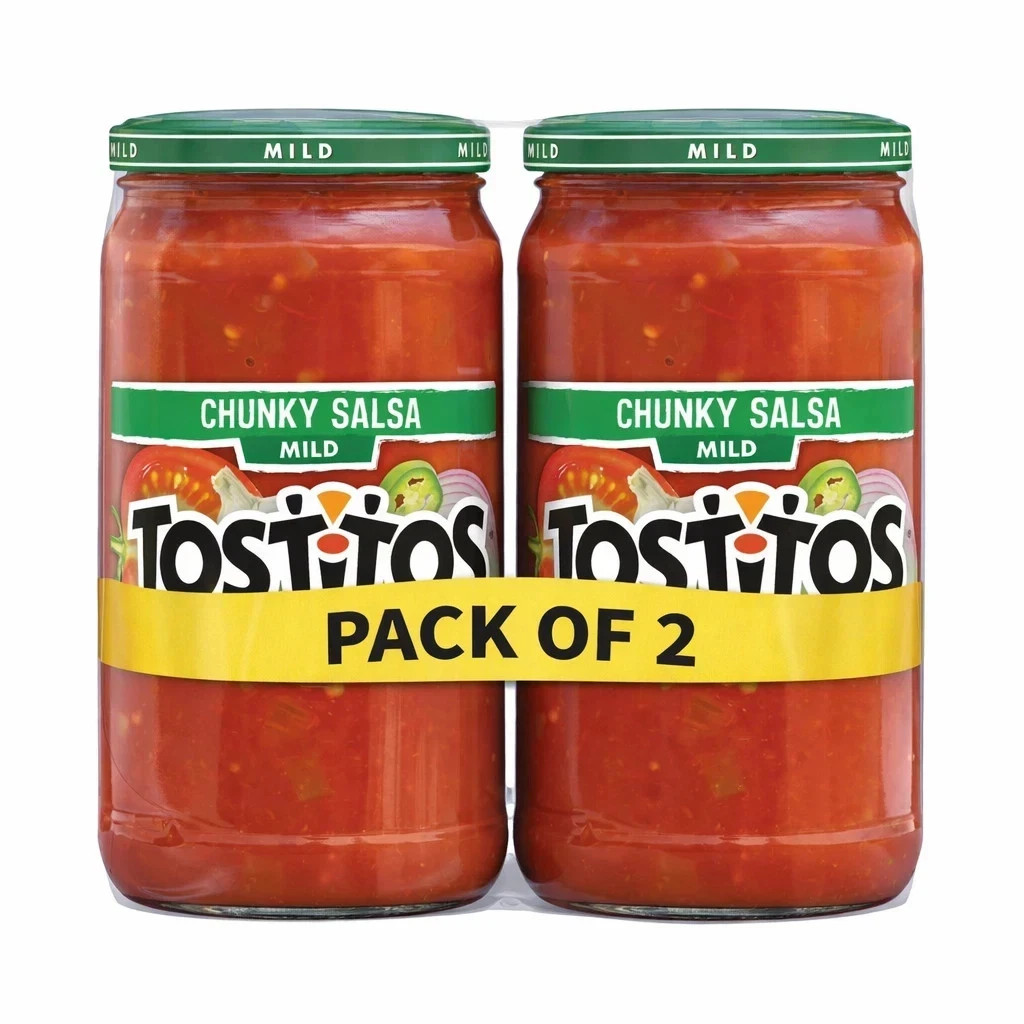 2 pack Tostitos Chunky Mild Salsa, 24 oz Jar