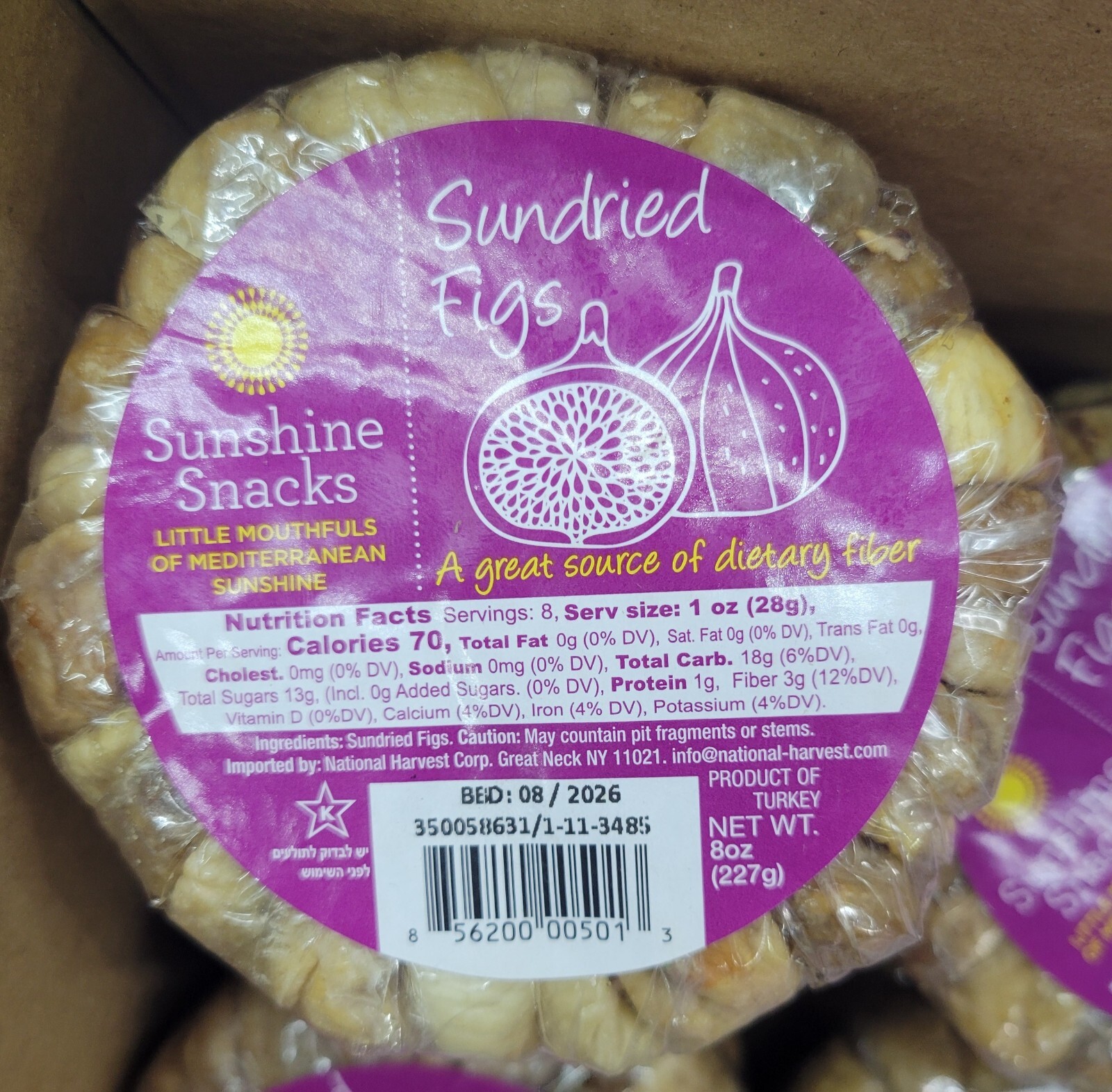 Sun Dried Figs Fresh Stock (8oz-227 gm) 2 Pack Offer – Free Shipping