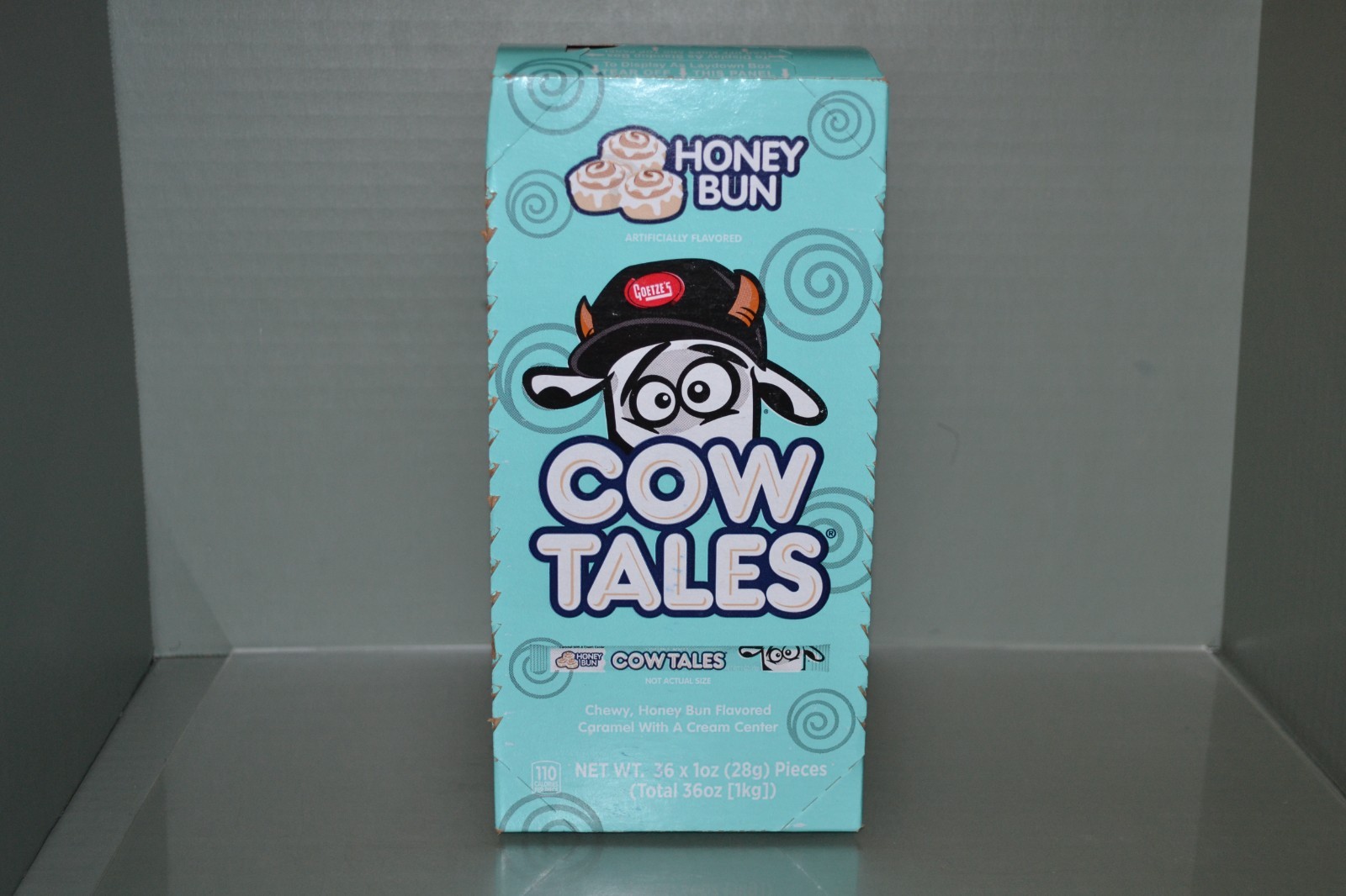 Goetze’s Cow Tales, Honey Bun Chewy Candy, 36 – 1 oz Each, BB 03/2027
