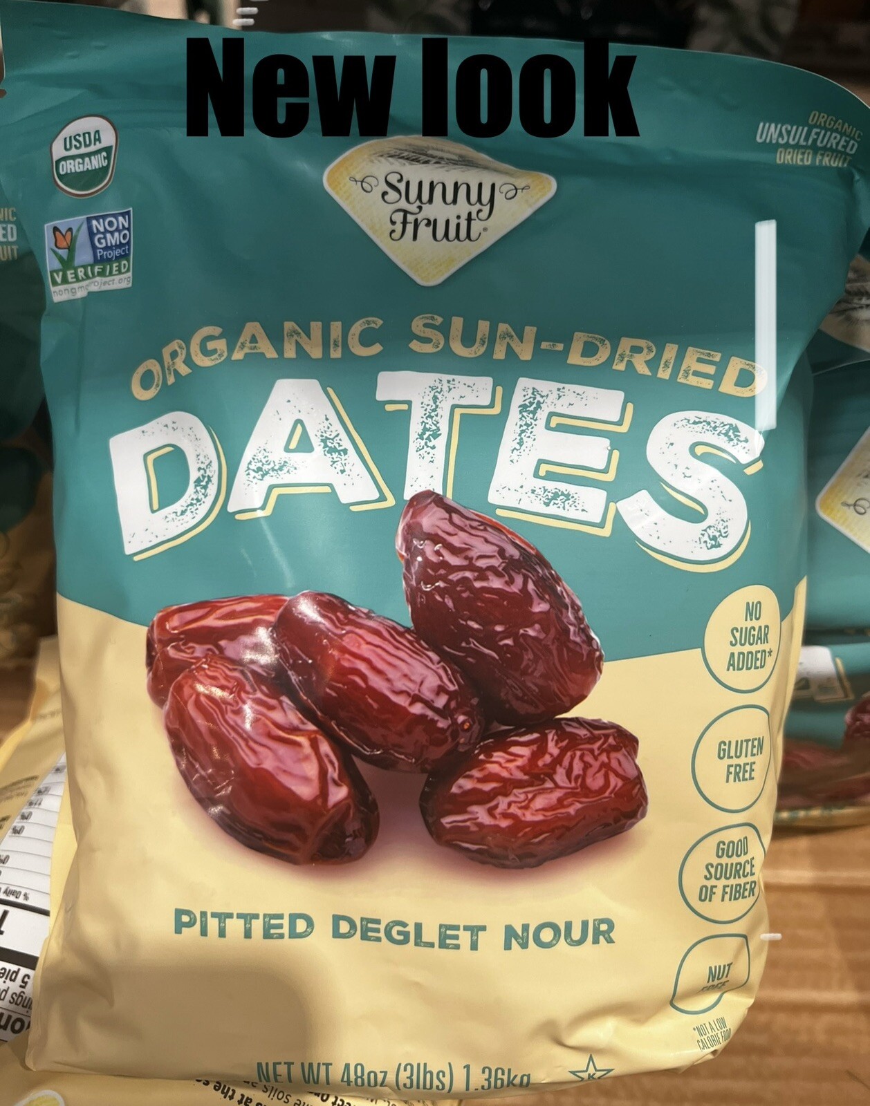 ORGANIC Pitted Dates (Deglet Nour) – Sunny Fruit 40oz Bulk Bag (2.5 lbs)
