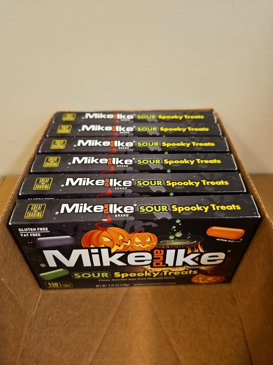 Mike and Ike 4.25 oz. SOUR SPOOKY TREATS Halloween Chewy Candy ** BB 07/2025 **