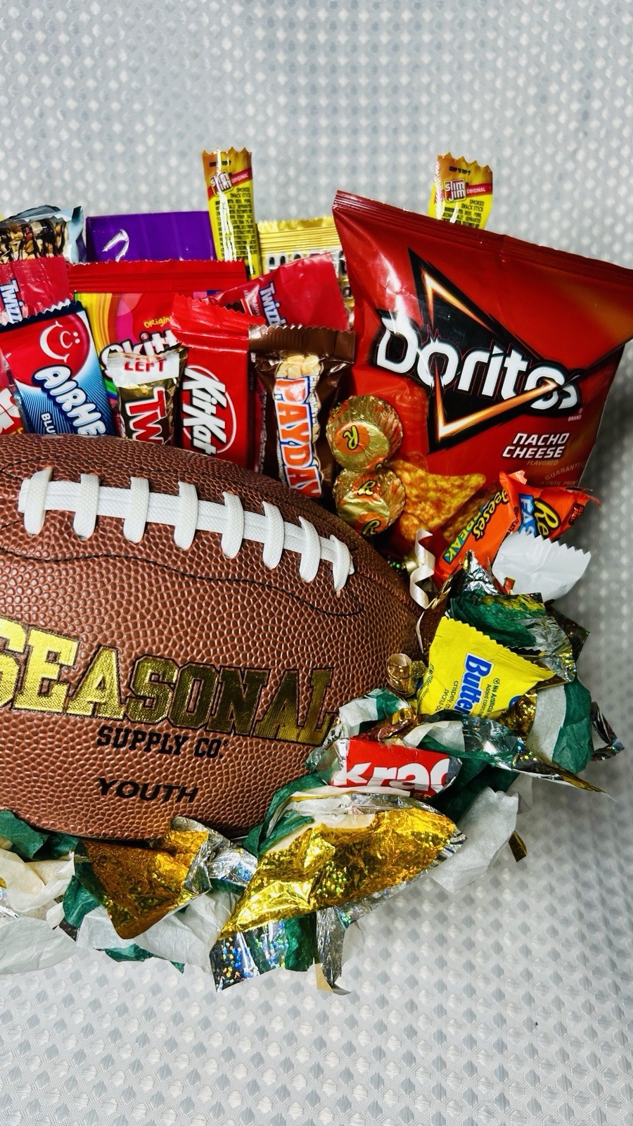 Football Fan Candy And Snack Gift Bouquet